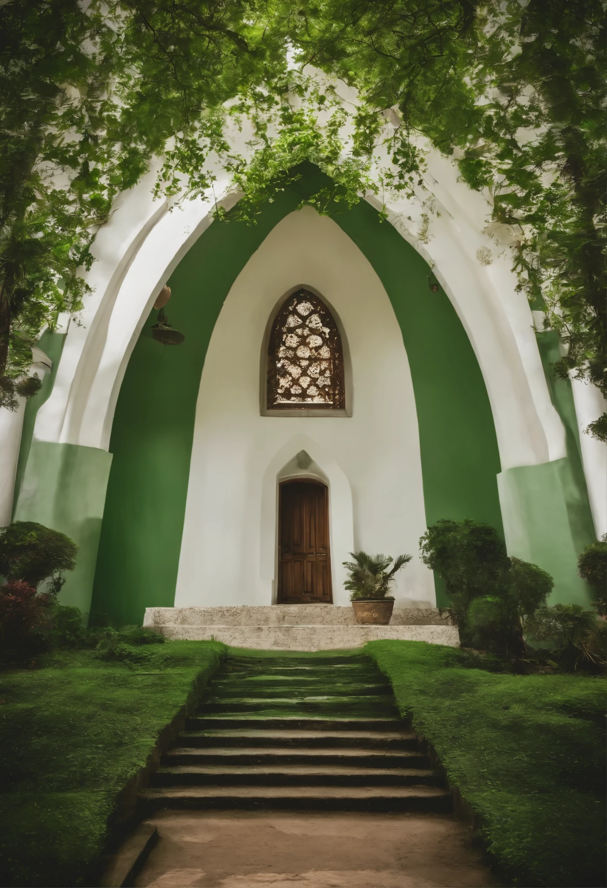 Crie uma camiseta verde com a frase branca: green is hope Jesus is salvation I TRAVELED to FAC with a mission: go preach to all creation with the blessing of Mary green is champion.