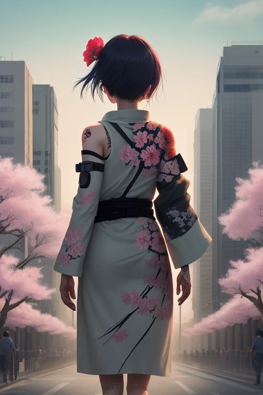 From the city at the end of technology Tattoo in the form of sakura Appears on the human body, clothing that covers the eyes to protect safety But it has become a symbol of struggle and resentment in a world facing unkind changes. Views
