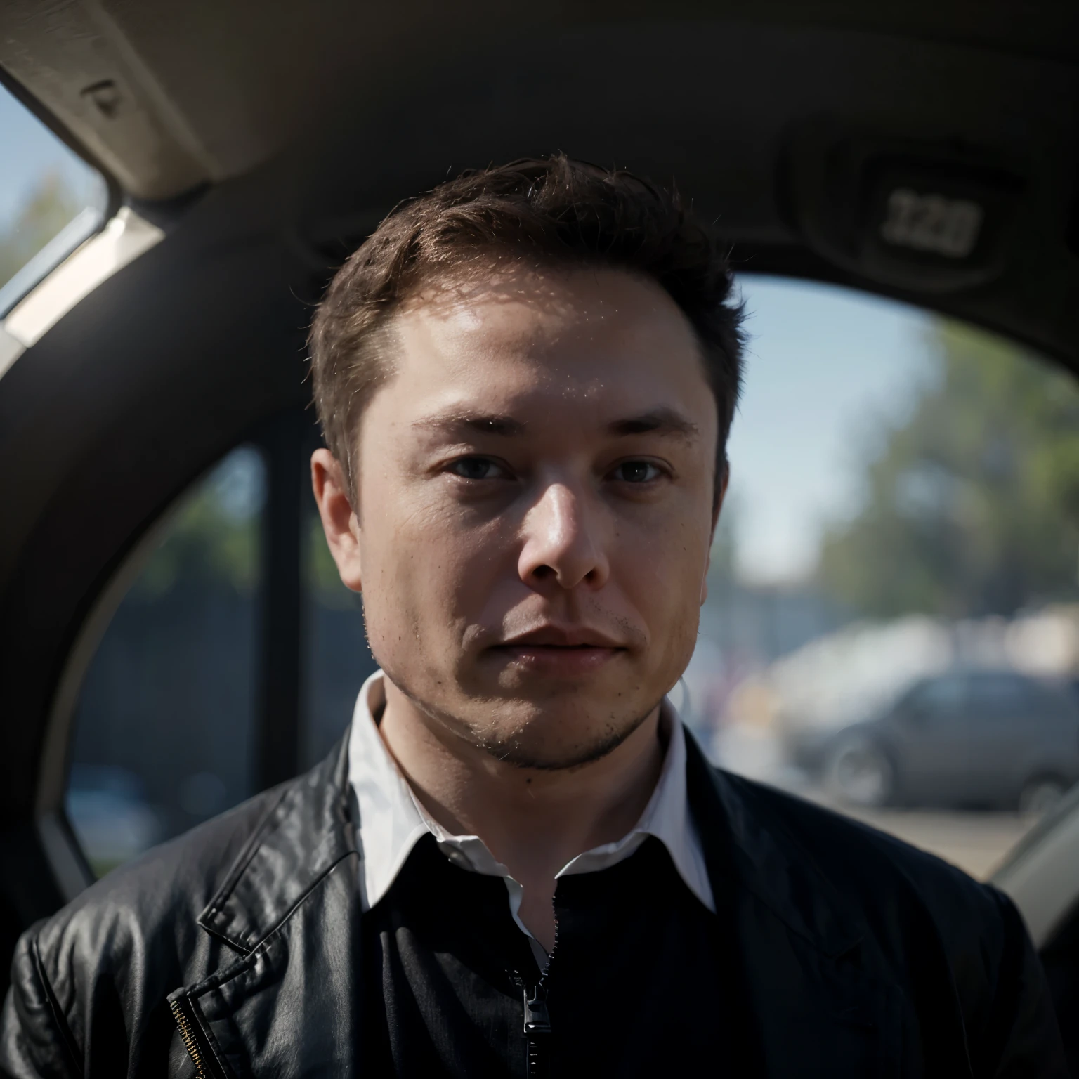 Elon Musk con un collar de la criptomoneda xrp
