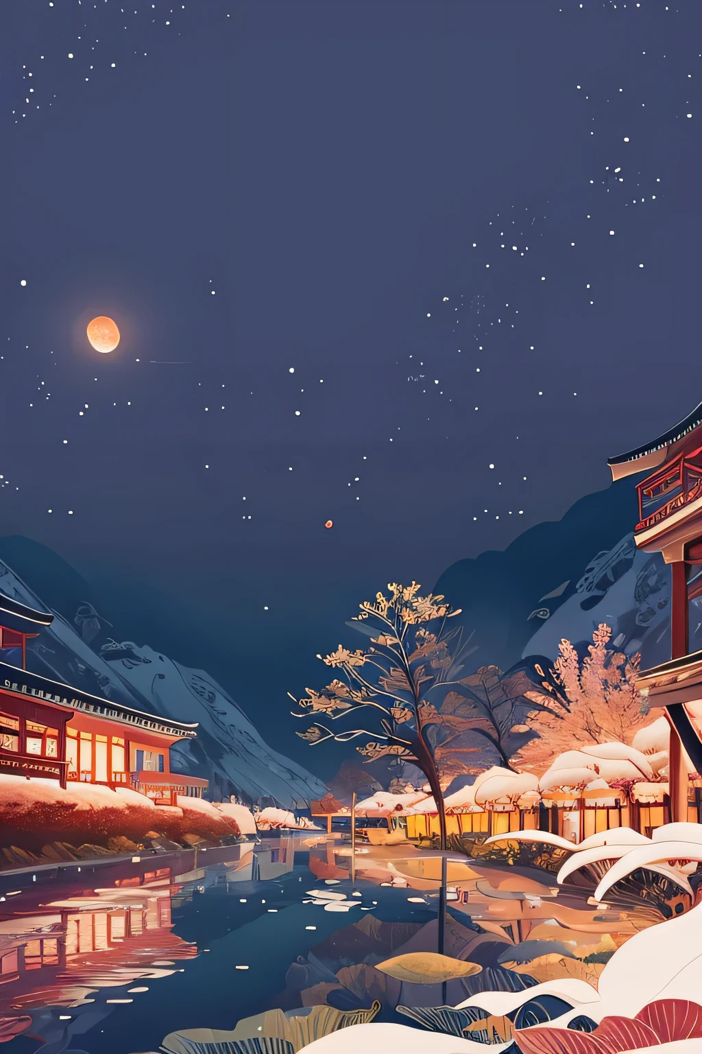He Tuchun,peach blossom,spring