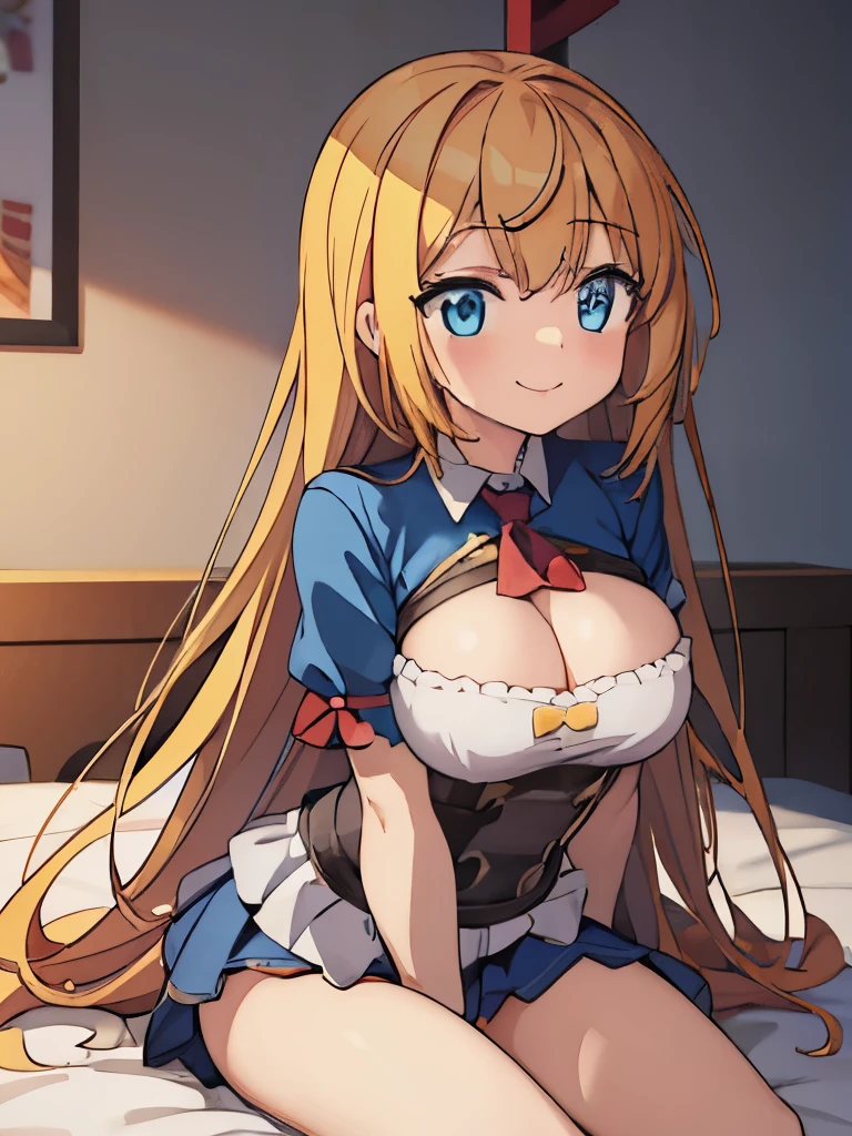 ((muste piece)), ((best quality)), (Super detailed), anime style etc.,peeing on the bed, pretty girl, 1 girl, solo, ((beautiful eyes)), shy smile, small breast, underwear00