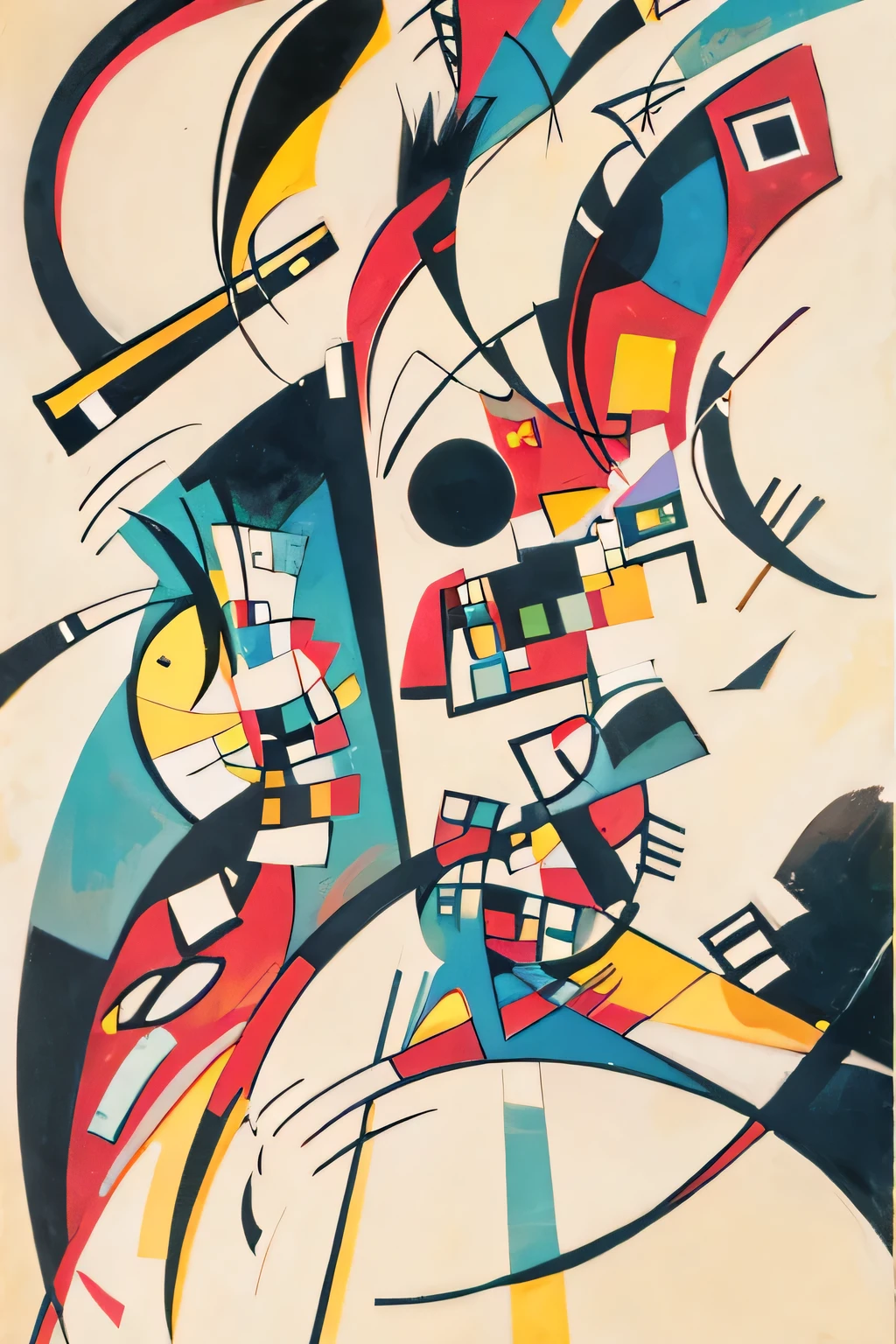 a picture hanging in the room, Written by Kandinsky, reddit, orphism, 🔥 😎 🕹️ 👀 :2, The twisted turn of the abstraction of fate, Trending on Wikiart, surreal sonic the hedgehog