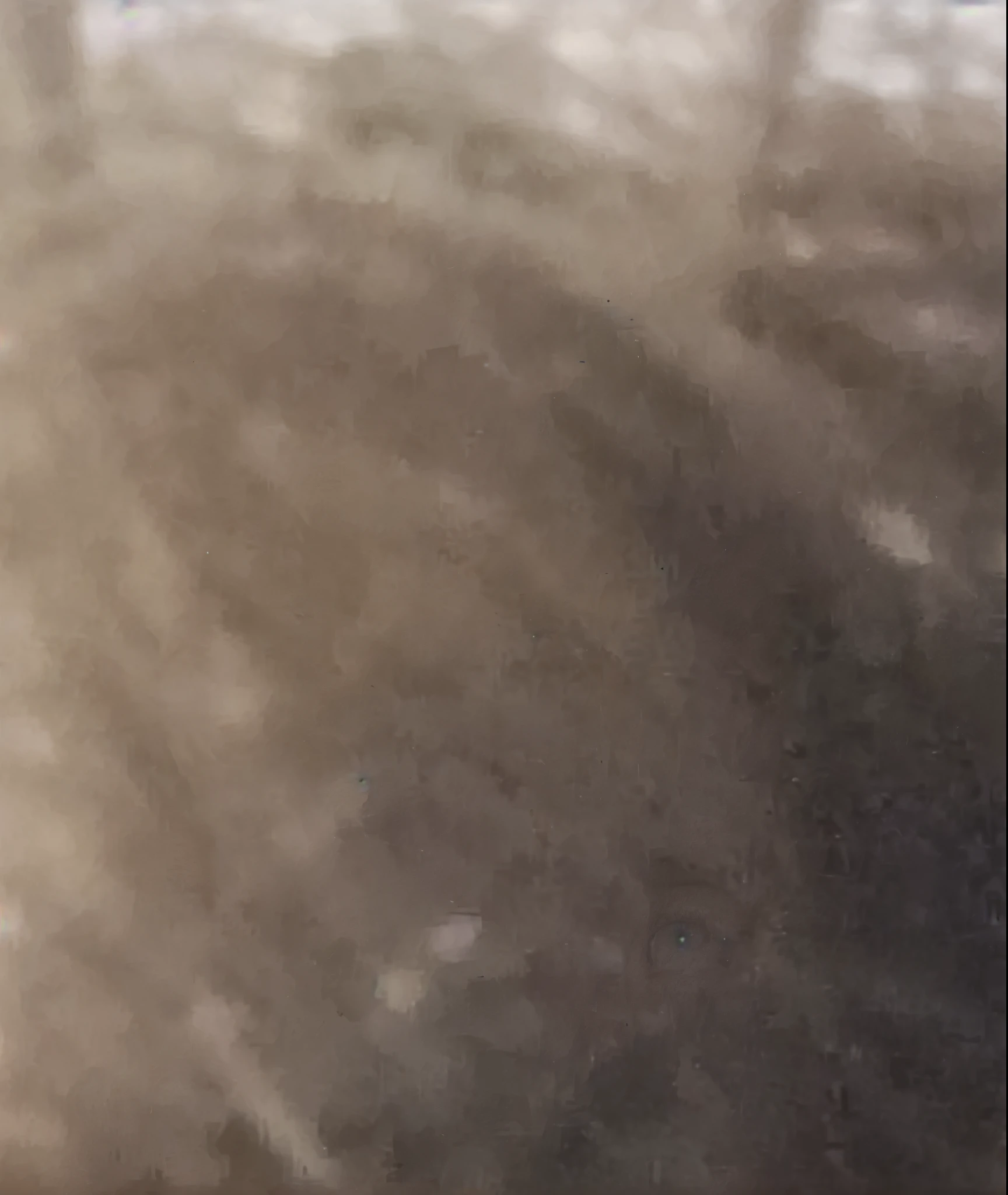 trimmed man with a mustache and beard with a smile, bulging eyes, pas de tache sur l'oeil droit, third eyes middle of forehead, d'huge slanted eyes, exhausted face close-up, pas de couleur jaune dans les yeux, pas de tache sur l'oeil droit, swollen eyes, eyes half closed, plisser les yeux, les yeux grands ouverts, les yeux lourds sur le côté