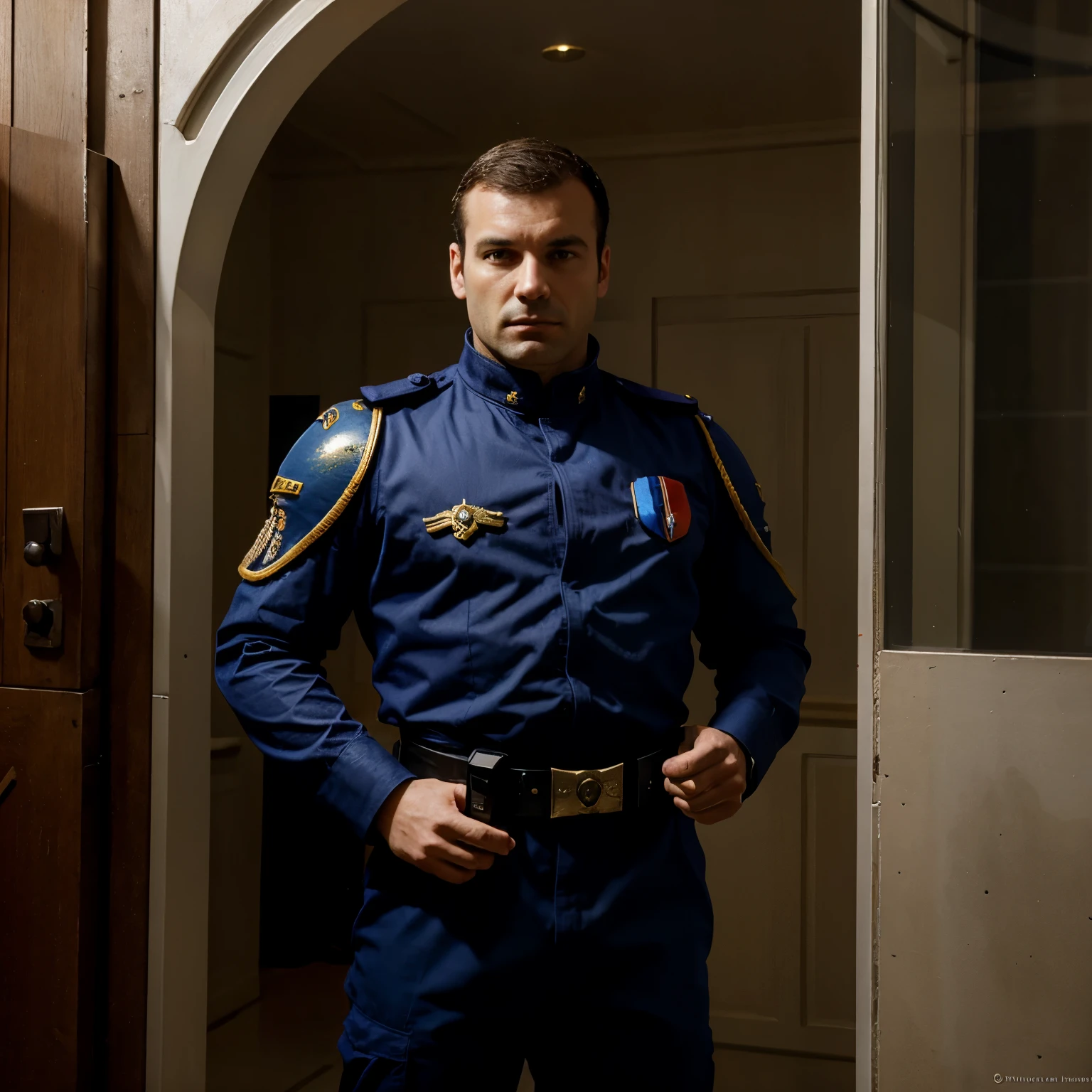 French Space Marine soldier gendarme