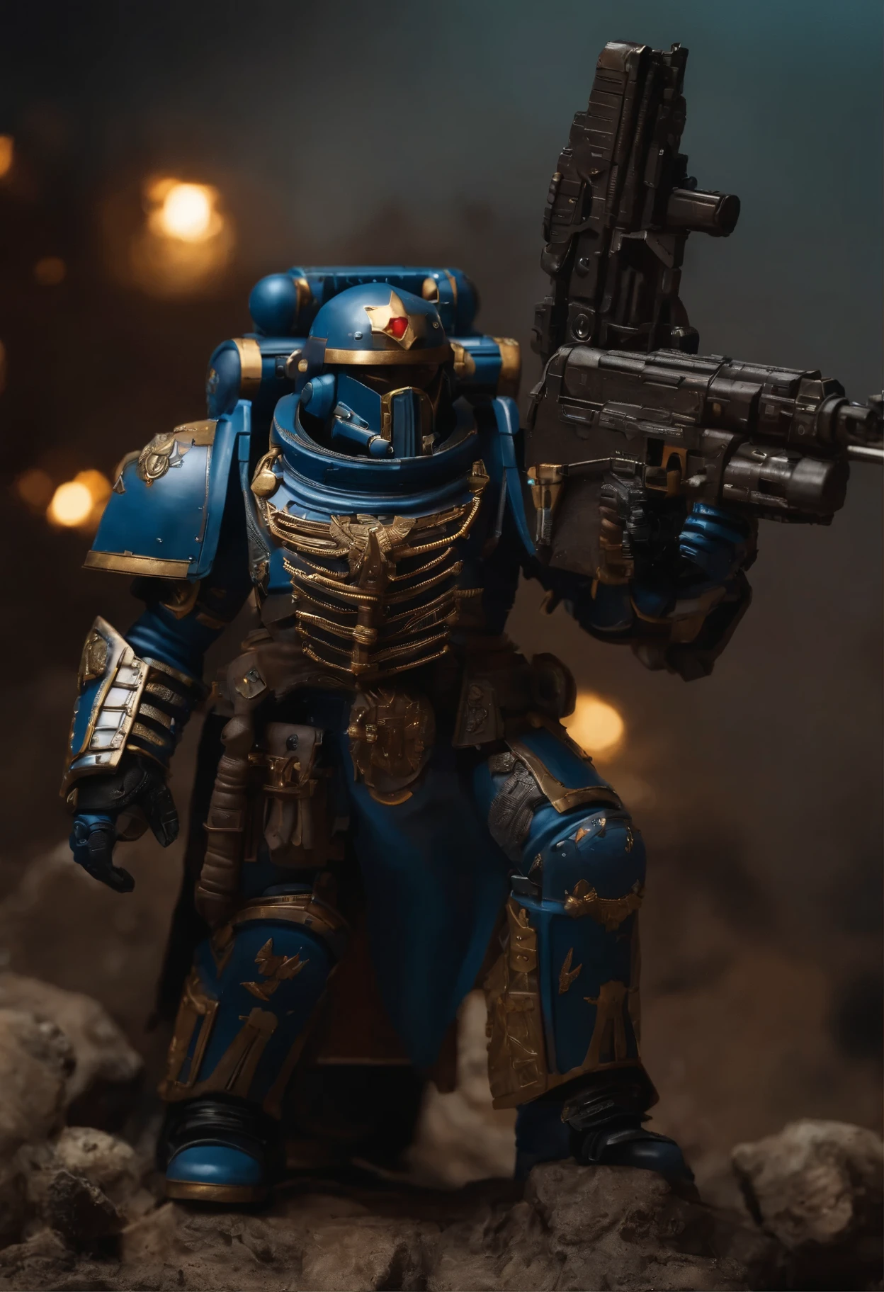 Futuristic Warhammer 40k French Space Marine Gendarme