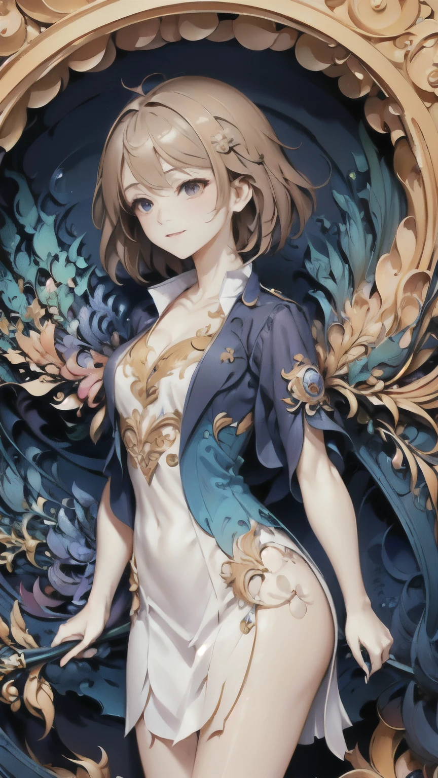(masterpiece, highest quality, highest quality, official art, beautiful and aesthetic:1.2), (1 girl), very detailed,(fractal art:1.3),colorful,most detailed