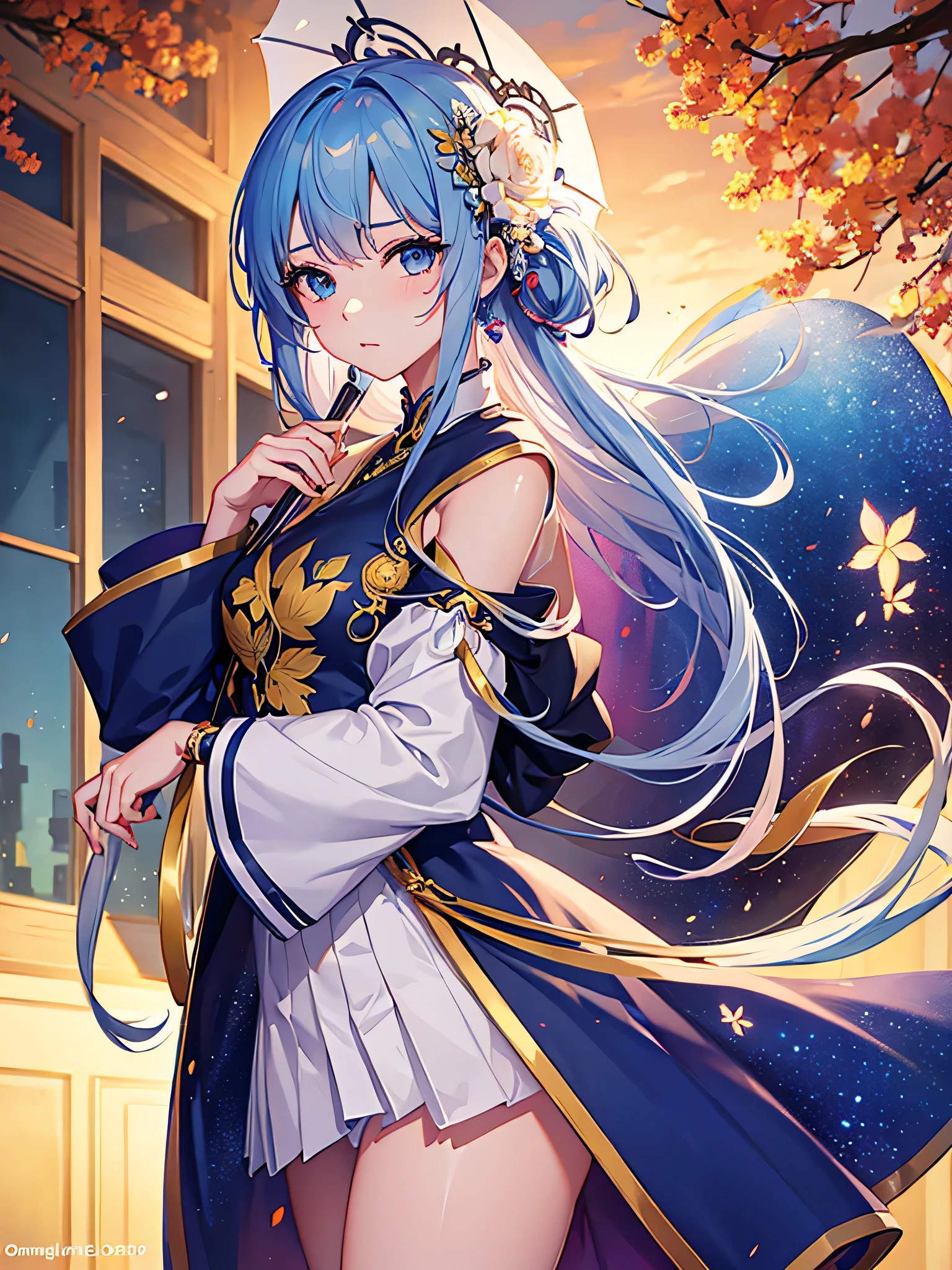 anime girl with umbrella and flowers in her hair, guweiz, detailed anime artwork, clean detailed anime art, detailed digital anime art, detailed anime art, beautiful anime portrait, beautiful anime girl, beautiful anime artwork, artwork in the style of guweiz, beautiful anime art, beautiful anime style, detailed portrait of anime girl, anime girl, beautiful anime, anime illustration