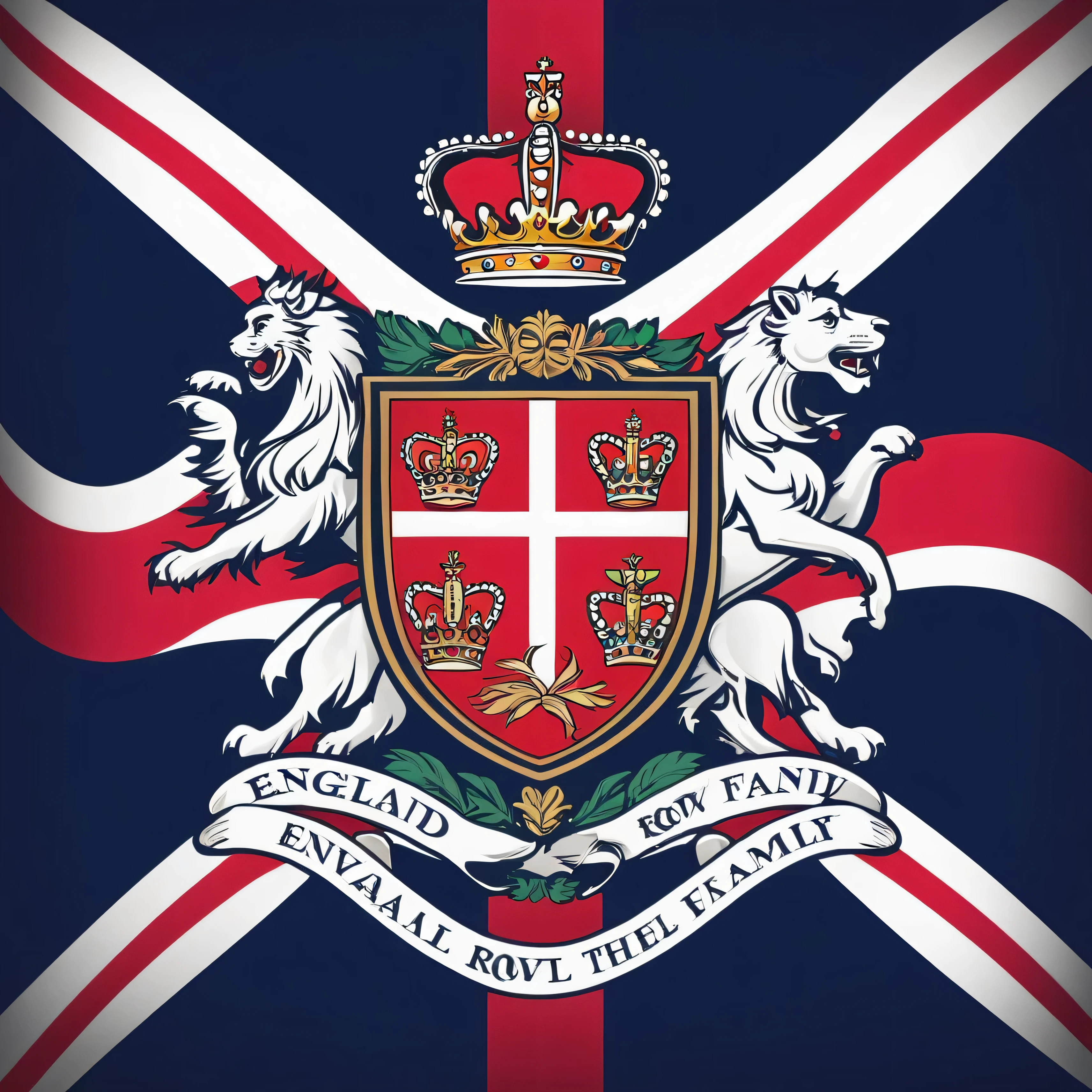 create a logo of England royal family