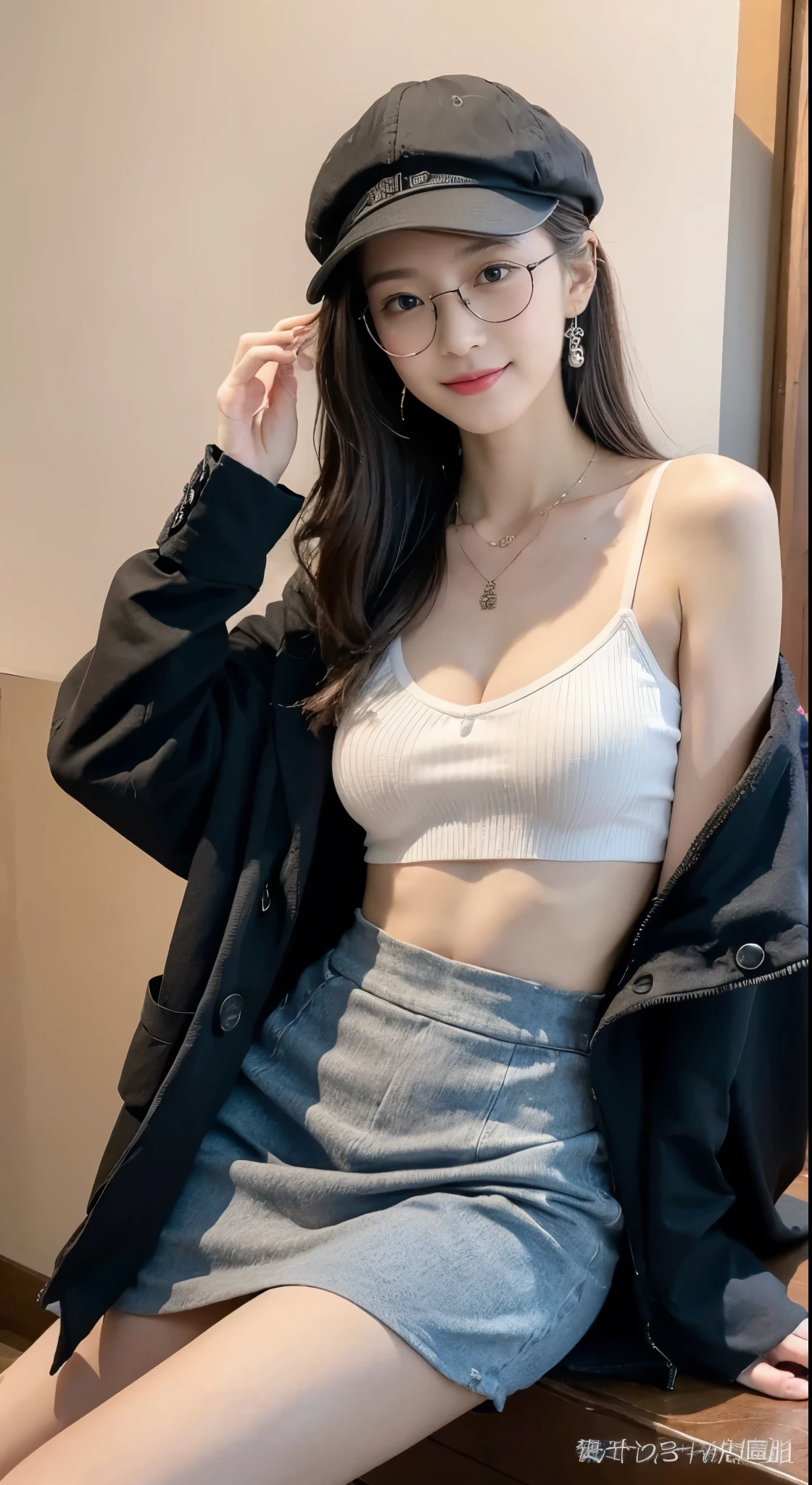 ((Masterpiece, Top image quality, high resolution、alone、skin shiny))(on the table, best quality, actual, super detailed, meticulous, high resolution, 8k wallpaper),huge breasts, Close-up portrait of a beautiful woman, like, smiling, light brown messy hair, Perfect dynamic composition, 美丽meticulous的眼睛, Just like the cover of a fashion magazine, on campus,Gorgeous costumes,hot stamping clothing,One of them is wearing a pink tulle dress,long black hair、 wearing pink bow hairpin sitting on the ground holding balloons,The white buds do not exceed the knees,girl'bedroom,pink girl'Room decoration。