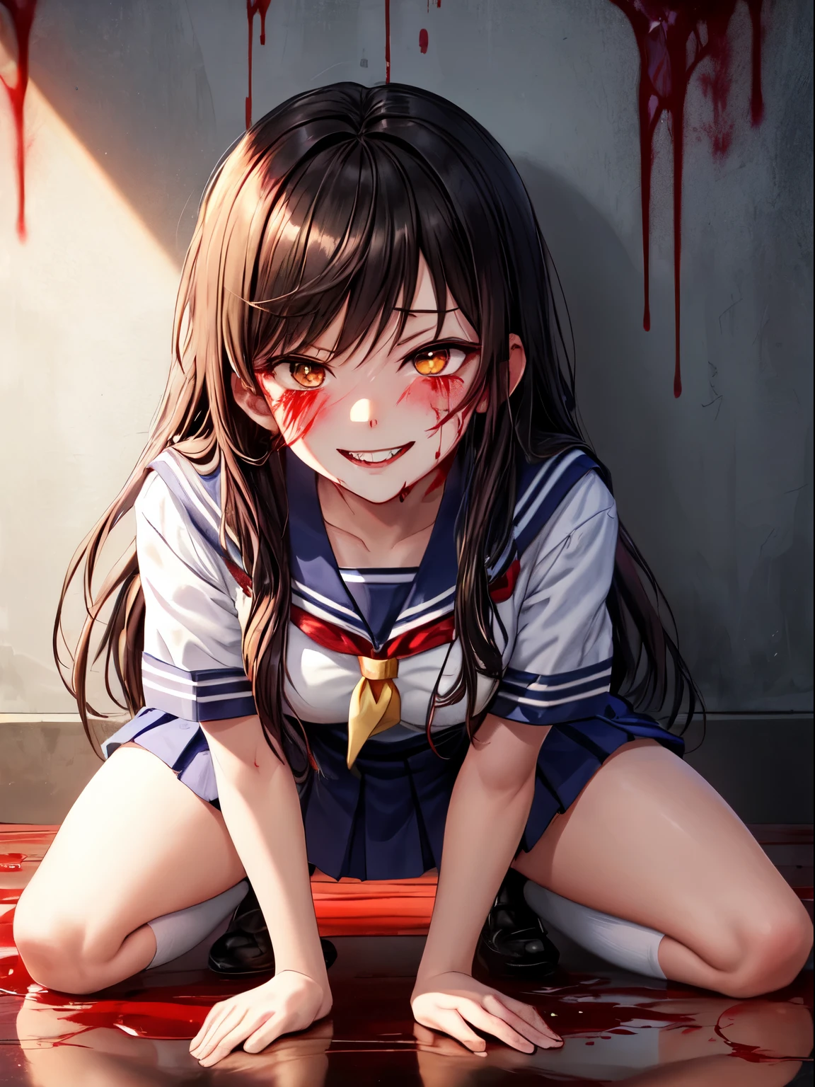 floor, blood