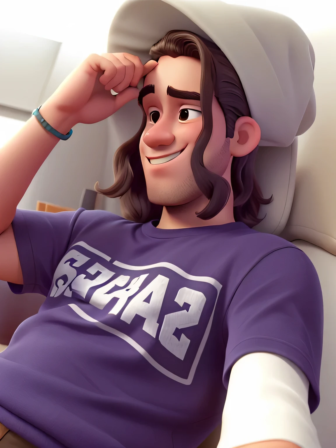 young man standing with eyes open, com cabelo comprido, inspirado em Jorge Jacinto, Ramil Sunga, apertando os olhos, Serious, cabelo meio longo, John Jude Palencar, 20 anos de idade, sleepy expression, com longos cabelos claros, josan gonzales!!!, 23 anos, jovem, desenho da pixar