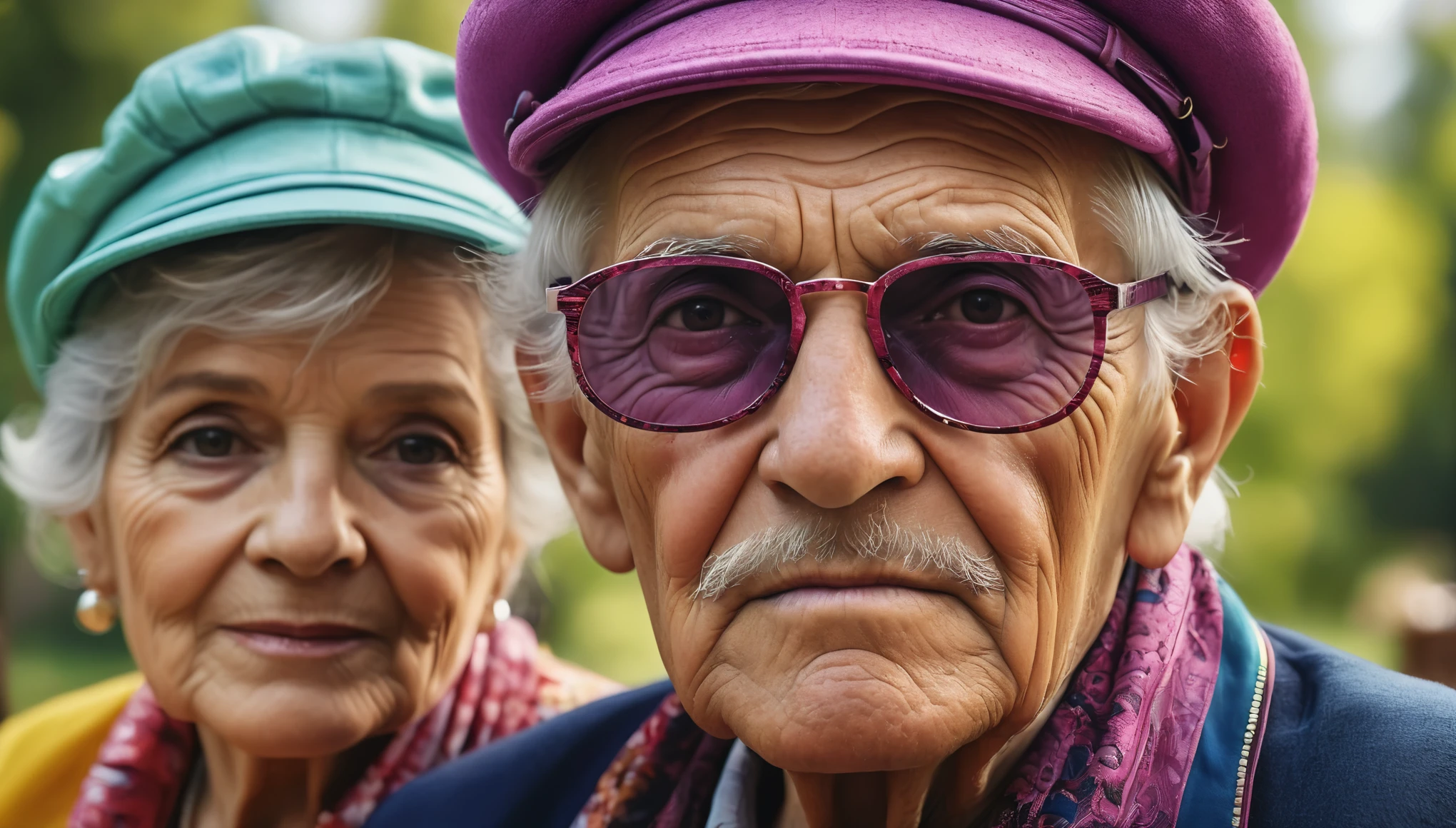 create an image demonstrating the style of ((Grandparentcore)) style, hyper realism, 8k high definition, vibrant colors, sharp focus, insanely detailed