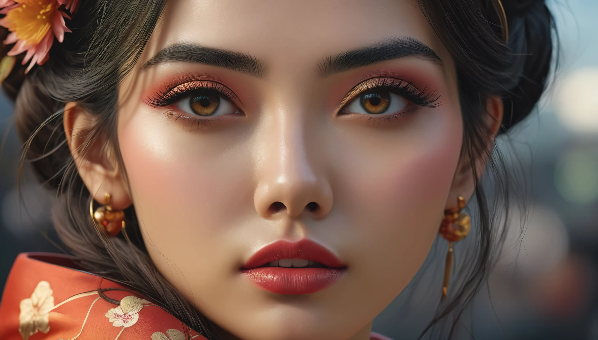 create an image demonstrating the style of ((Gurokawa)) style, hyper realism, 8k high definition, vibrant colors, sharp focus, insanely detailed