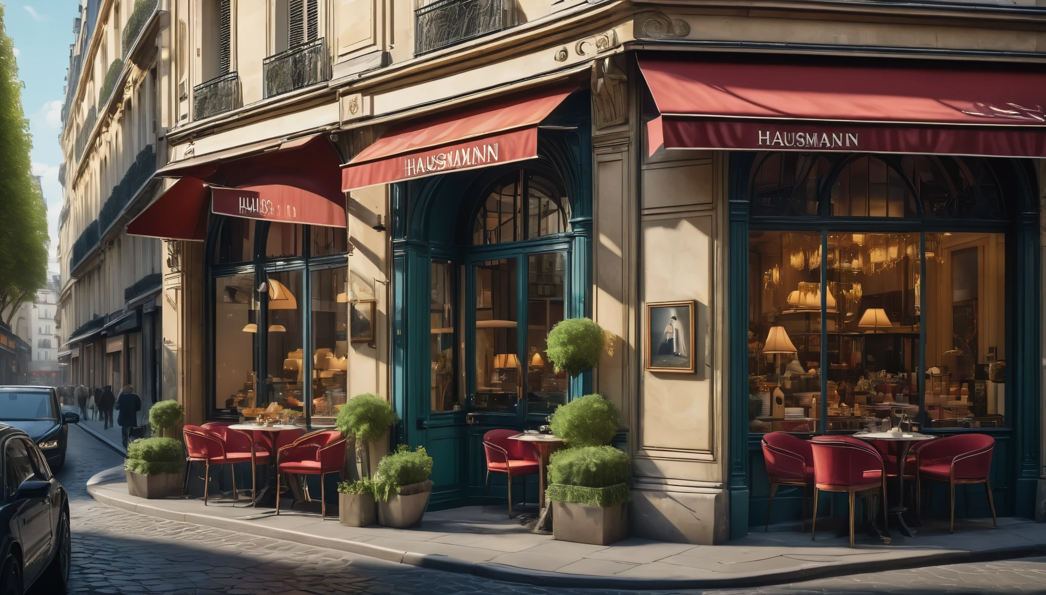 create an image demonstrating the style of ((Haussmann Paris)) style, hyper realism, 8k high definition, vibrant colors, sharp focus, insanely detailed