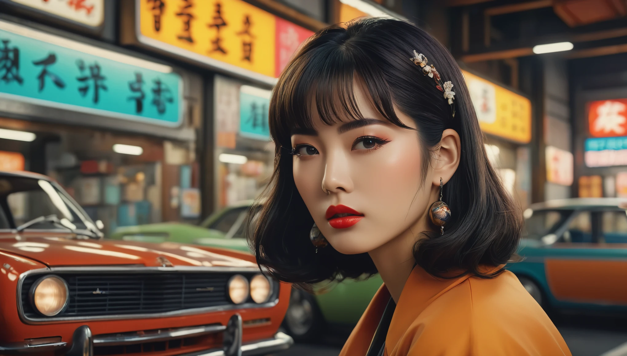 create an image demonstrating the style of ((Heisei Retro)) style, hyper realism, 8k high definition, vibrant colors, sharp focus, insanely detailed