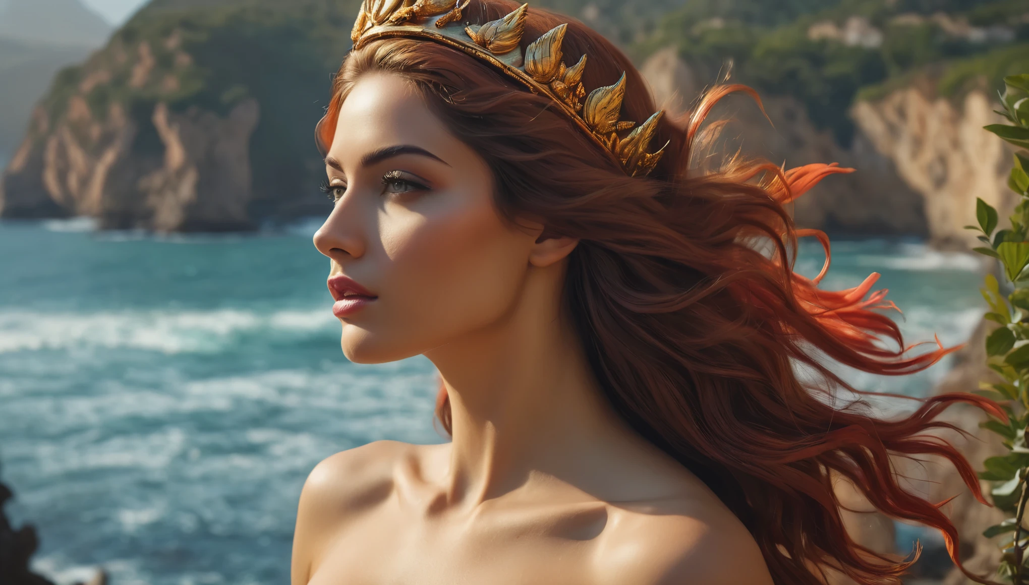 create an image demonstrating the style of ((Hermaphroditus)) style, hyper realism, 8k high definition, vibrant colors, sharp focus, insanely detailed