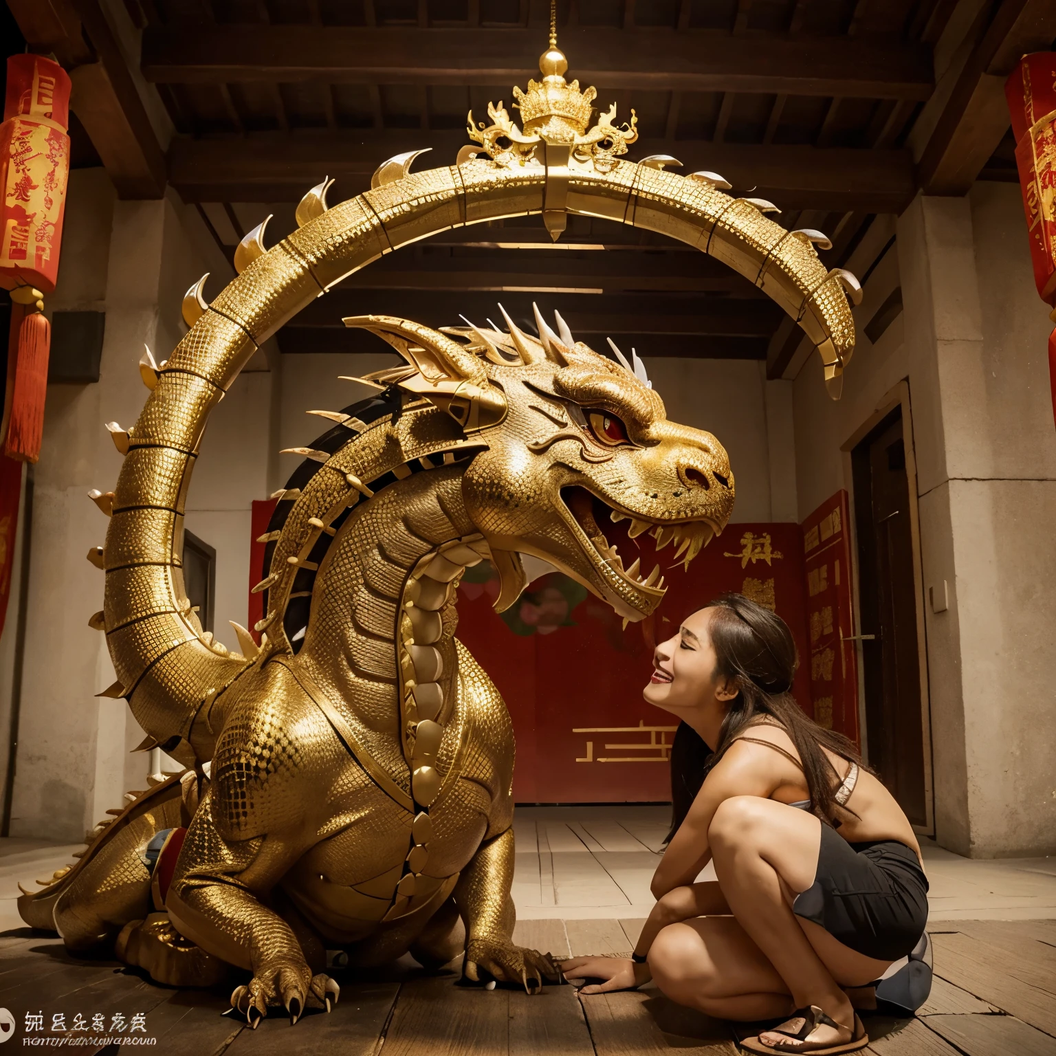 obra de arte, melhor qualidade, making friends with the Chinese dragon, fun, feliz, brilhante, muito tempo,