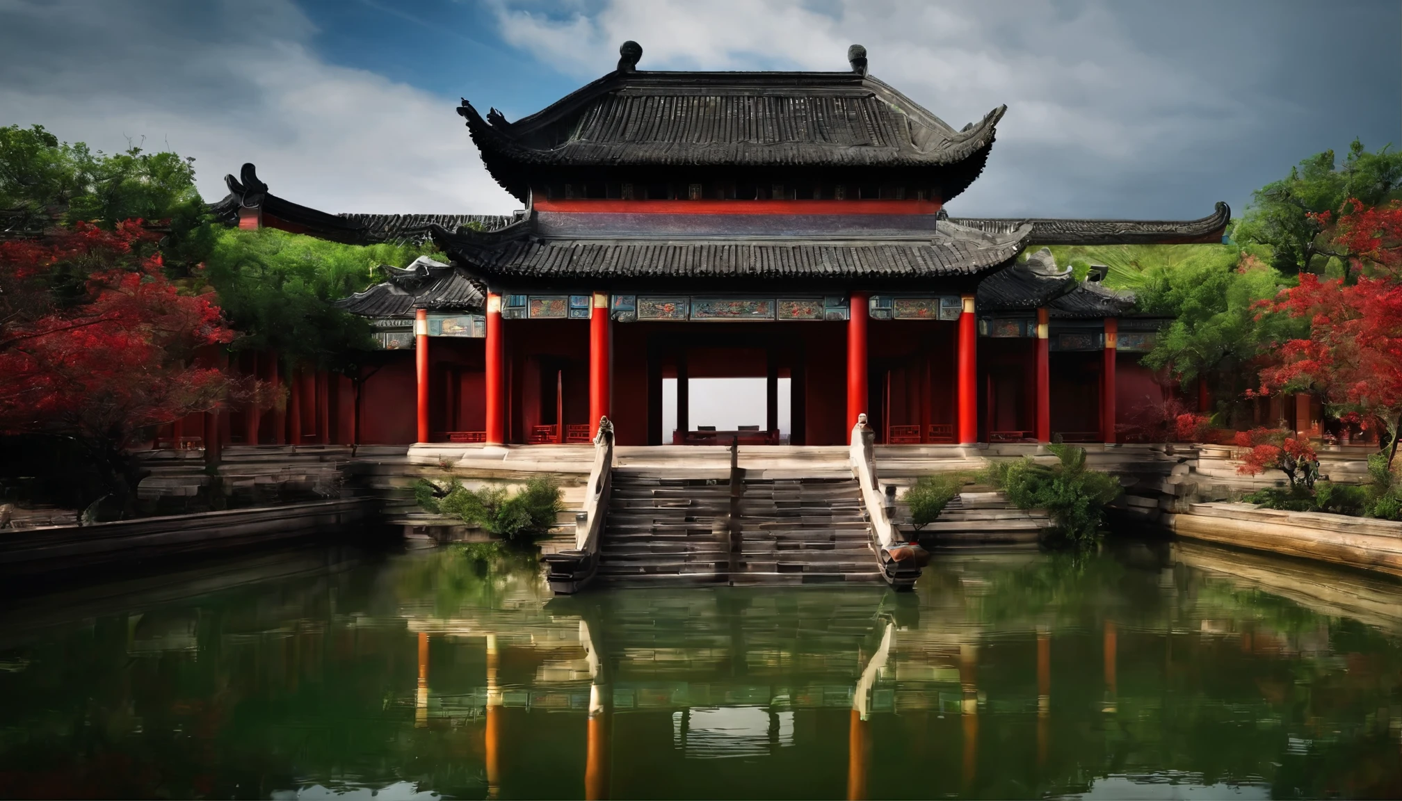 China Villa,There are walls,There are gates,Full view