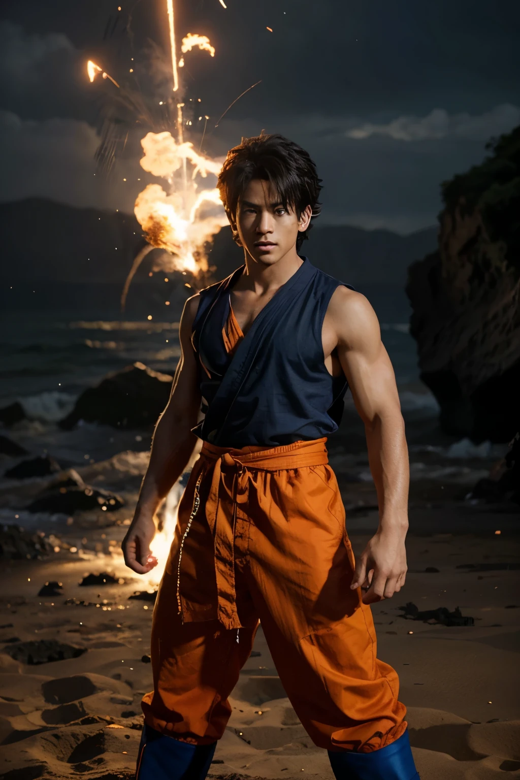 gerar imagem do goku com o texto na frente nao vai ter jeito