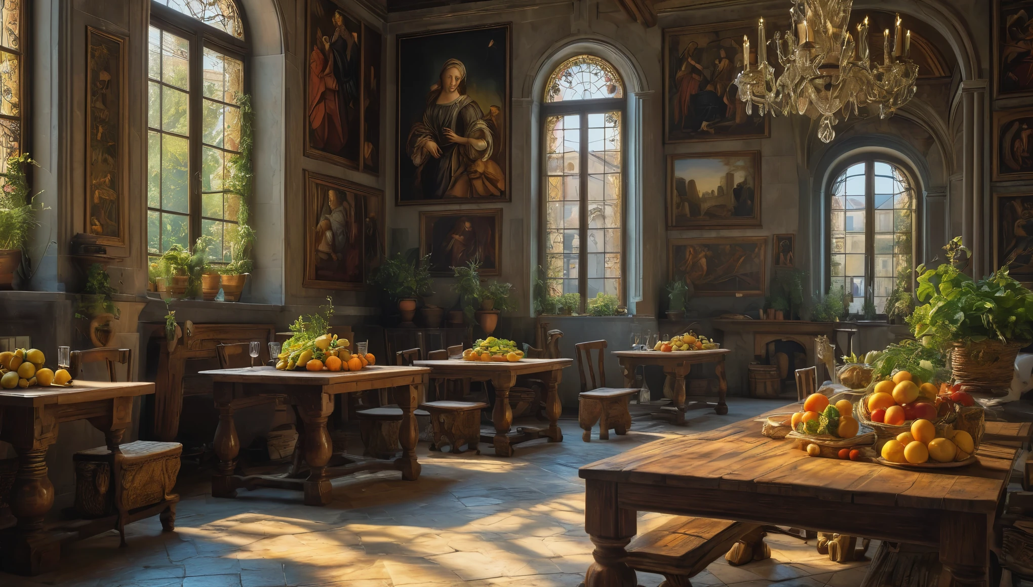 create an image demonstrating the style of ((Italian Renaissance)) style, hyper realism, 8k high definition, vibrant colors, sharp focus, insanely detailed