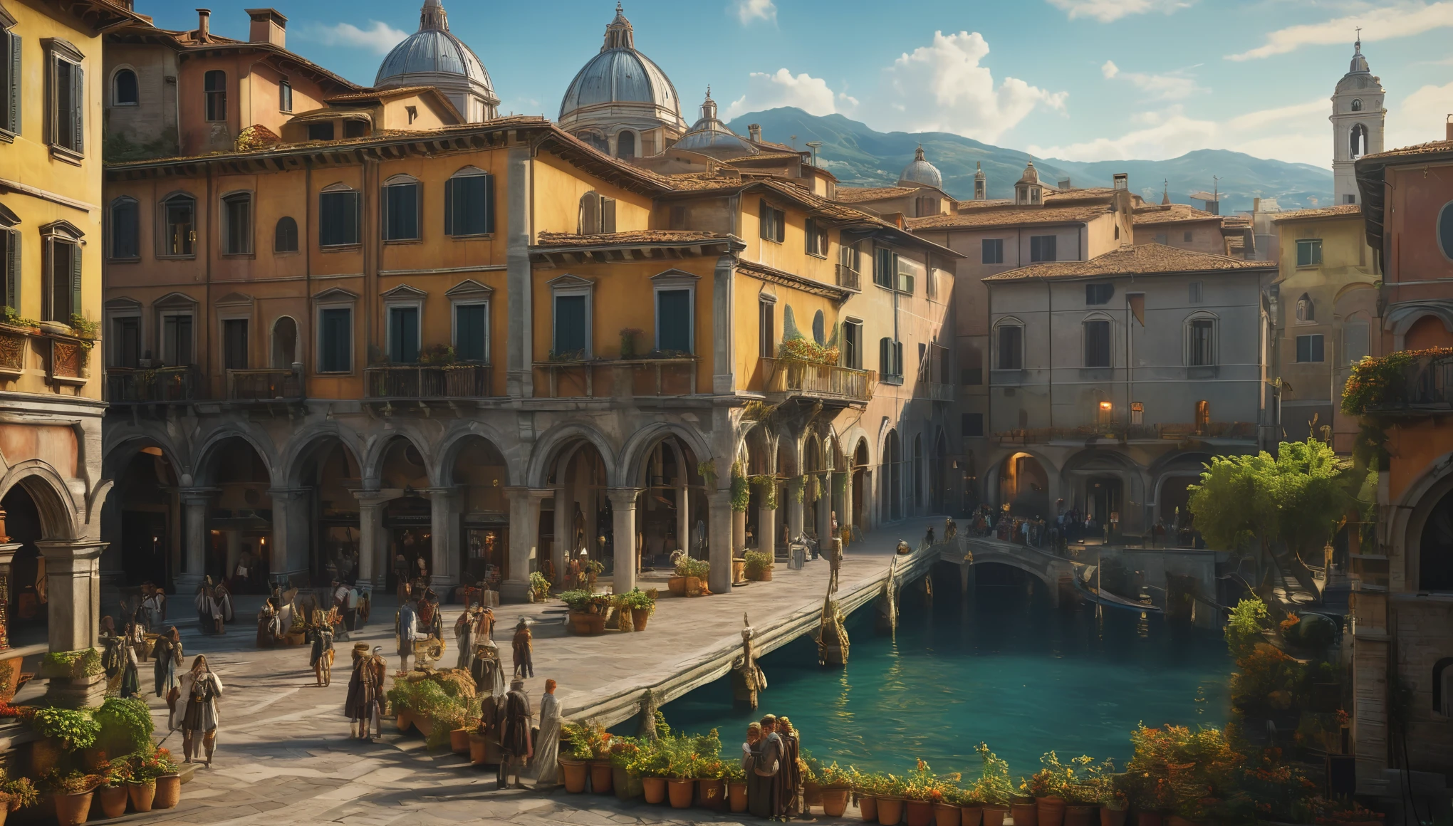 create an image demonstrating the style of ((Italian Renaissance)) style, hyper realism, 8k high definition, vibrant colors, sharp focus, insanely detailed
