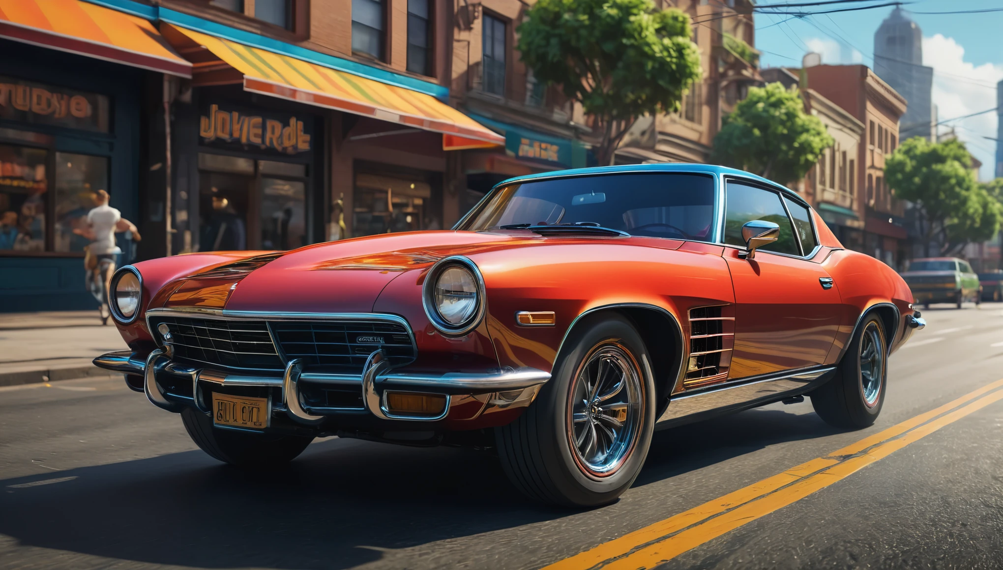 create an image demonstrating the style of ((Joyride)) style, hyper realism, 8k high definition, vibrant colors, sharp focus, insanely detailed