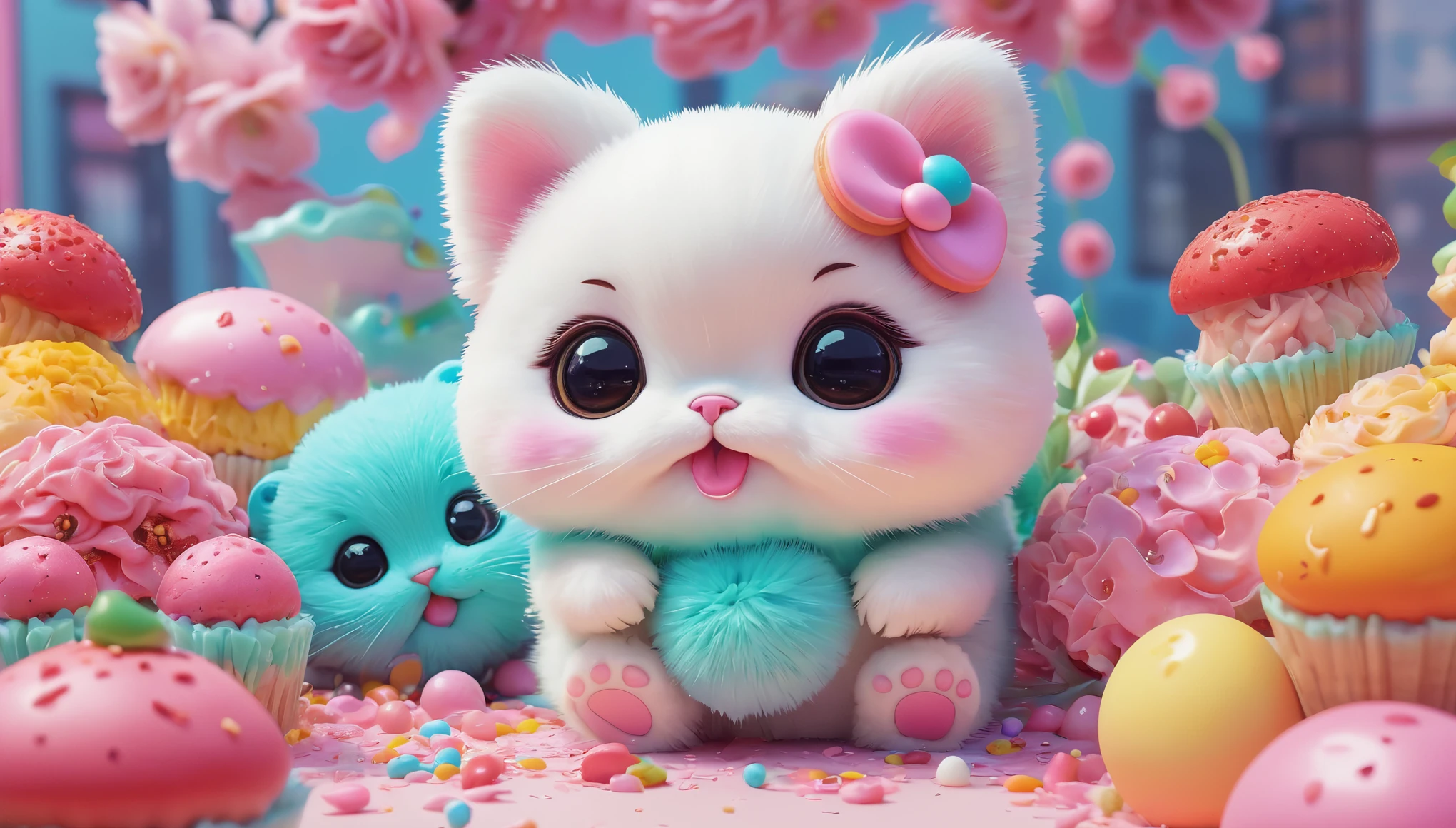 create an image demonstrating the style of ((Kawaii)) style, hyper realism, 8k high definition, vibrant colors, sharp focus, insanely detailed