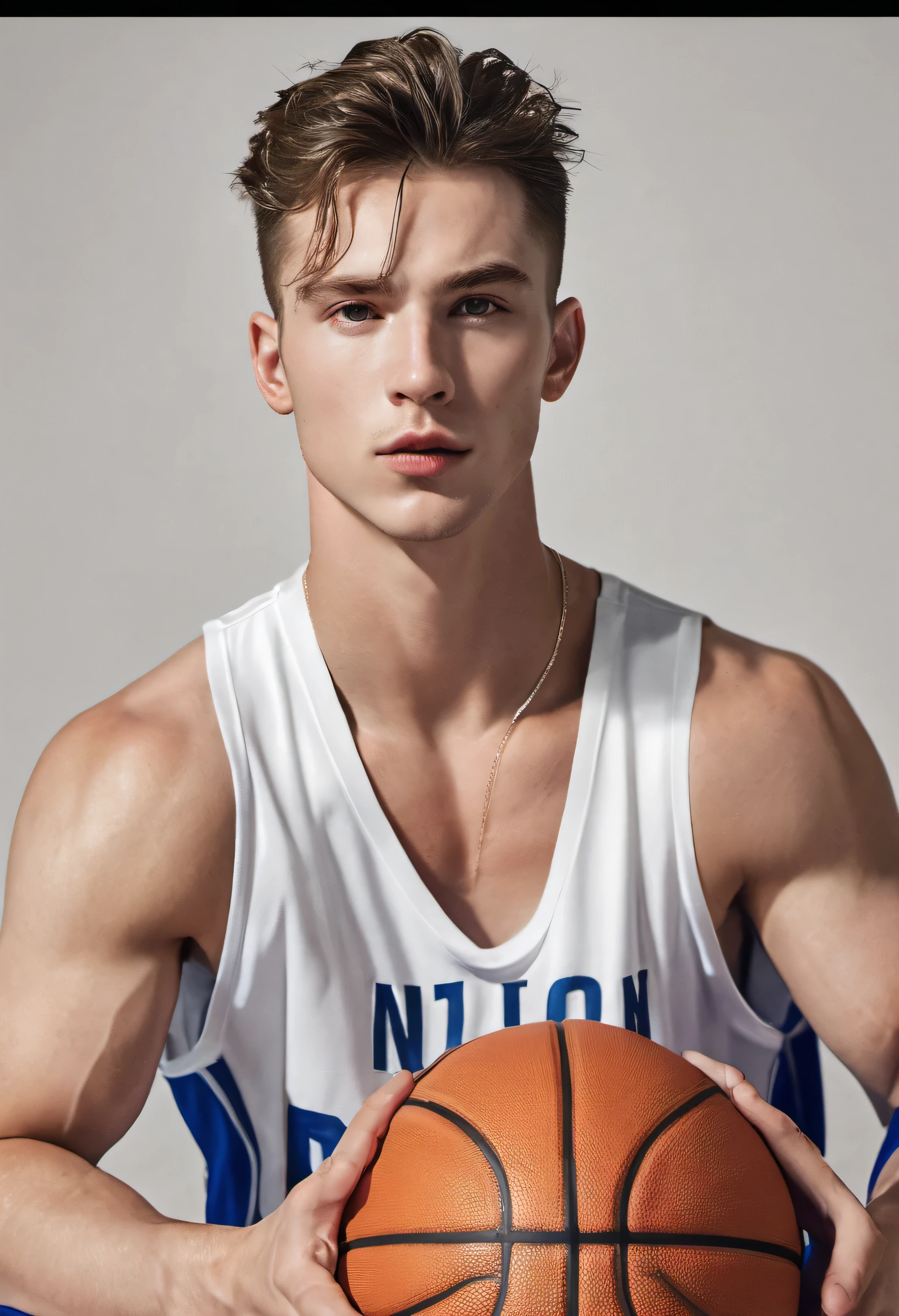 homem branco, muscular, bad boy too, jovem, parece ruim, Jogador de basquete