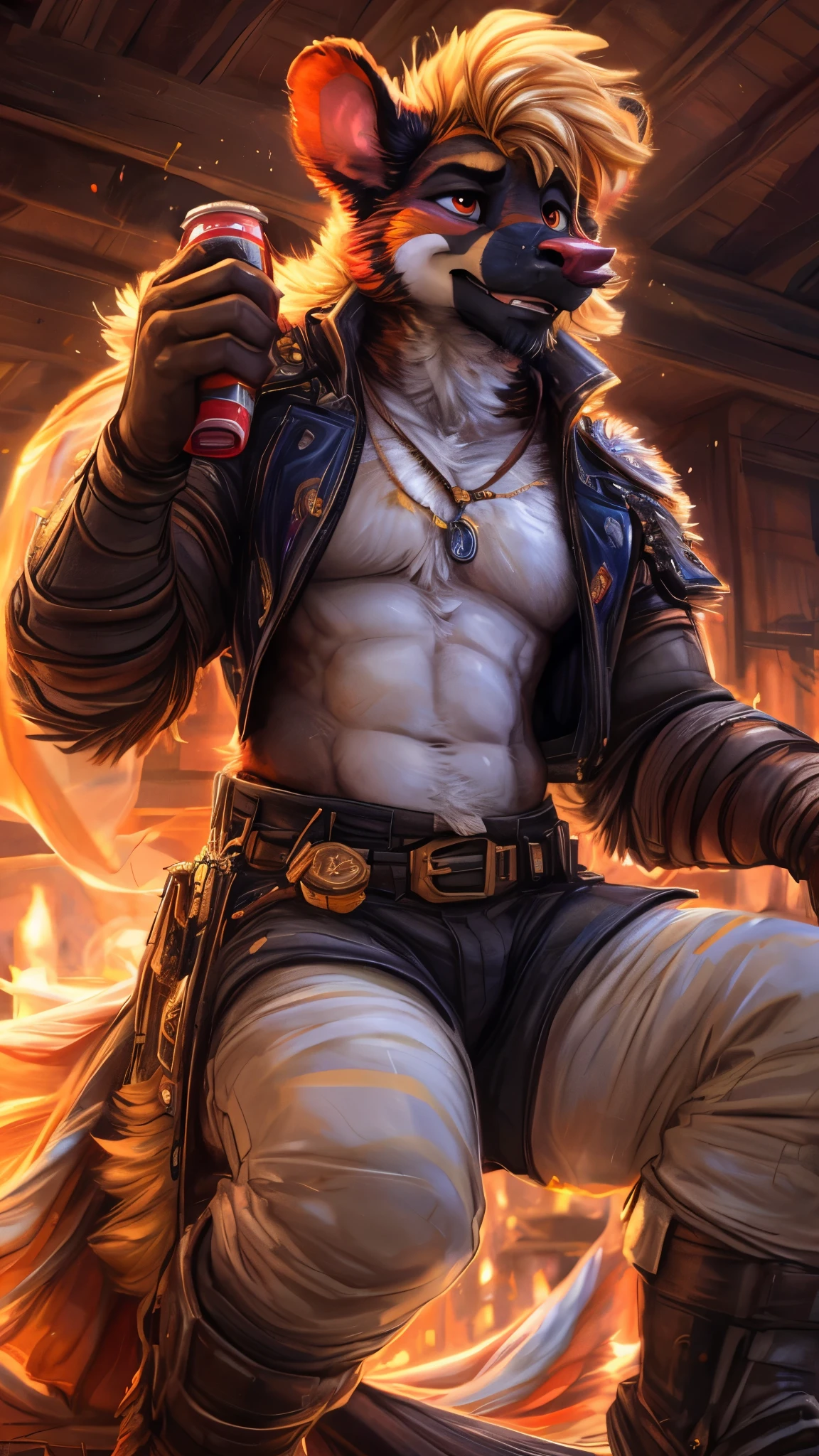 (hairy pubic:1.5),(Orange fur:1.2),(Sun theme:1.2),(Roman environment),(Tattooed with:1.2),(160 cm small figure),(Raised sexy),(Sun tattoo:1.2),(Luminescent tattoo),(thailand),nakeness,male people,The --auto