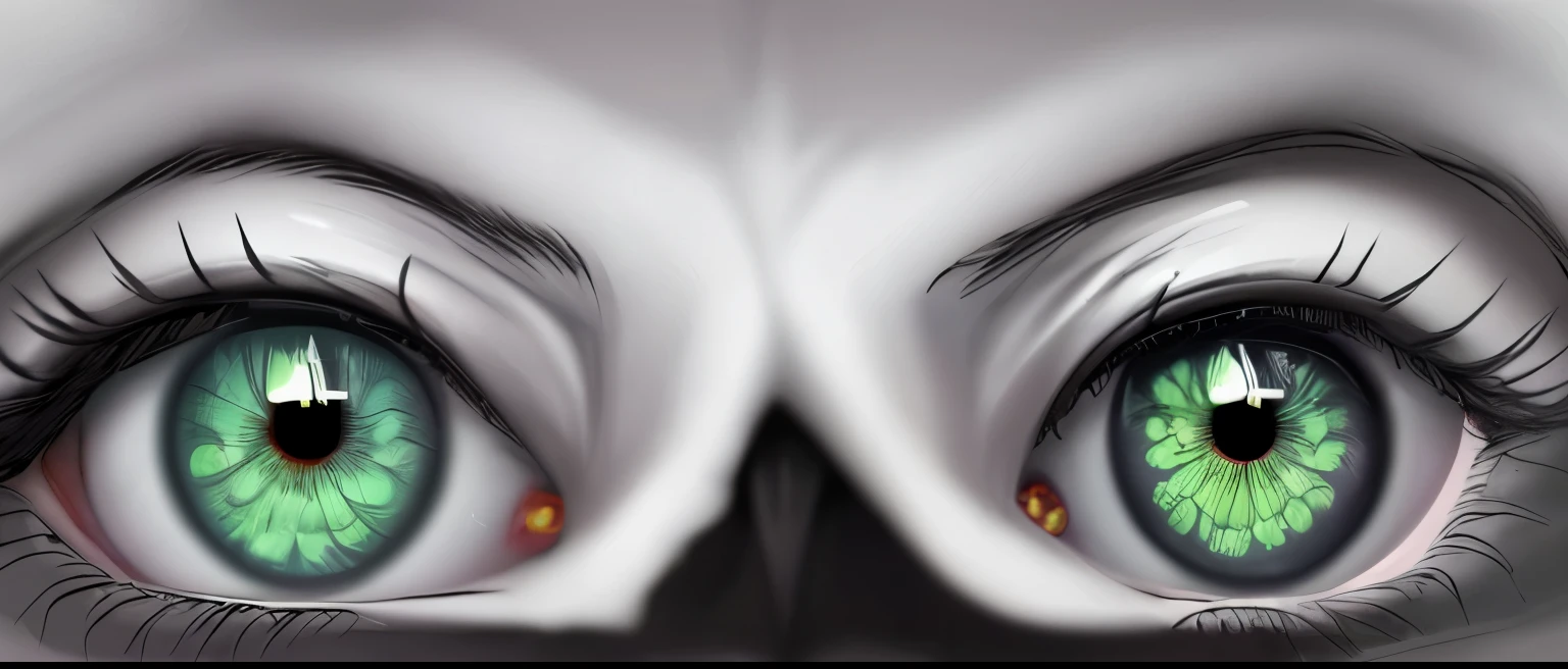 A pair of eyes on a white background，magic，demon，Fantasy，harry potter