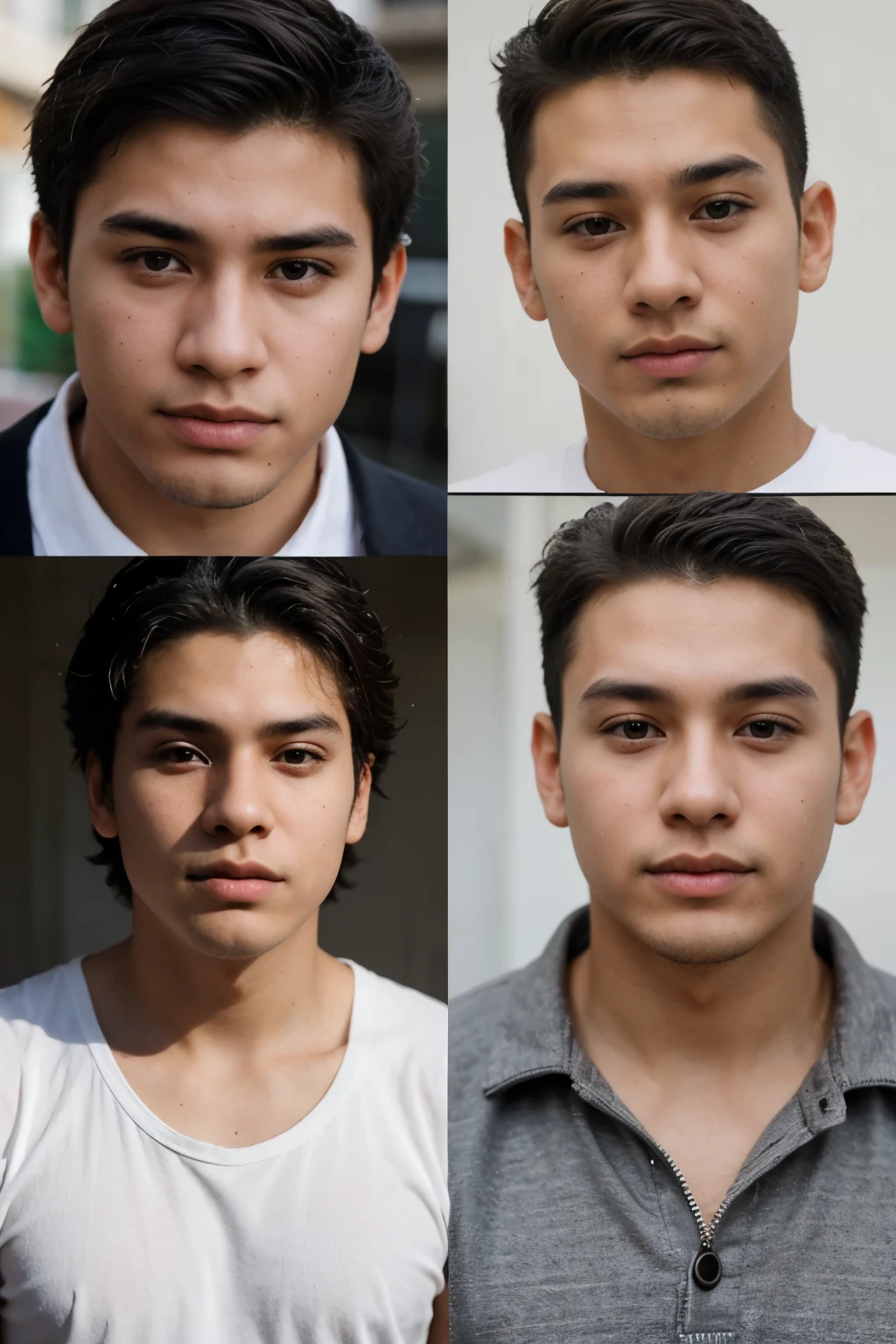 make a face of a teenage Mexican man between 20 years old and 22 years old
