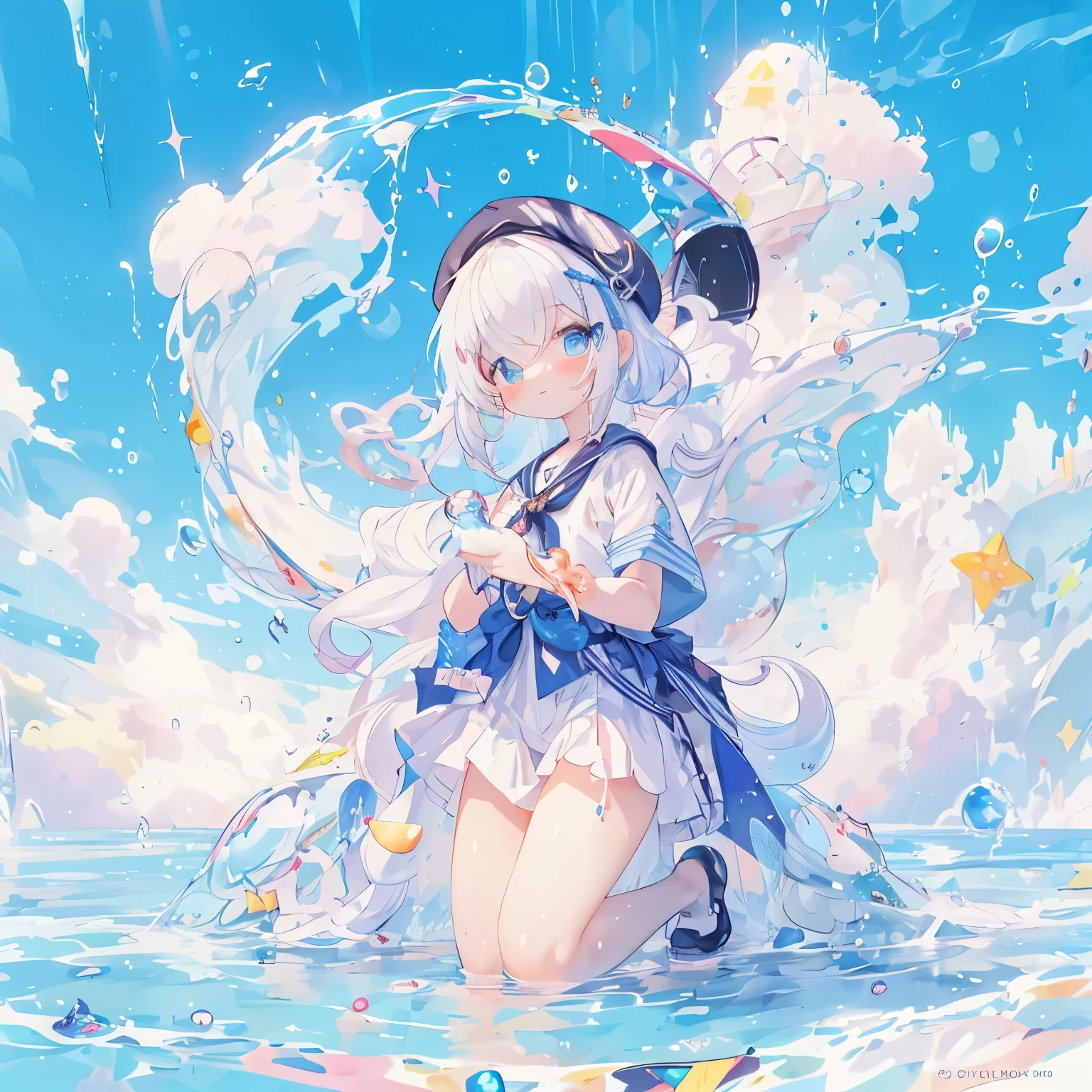 Wear clothes with a sailor uniform motif