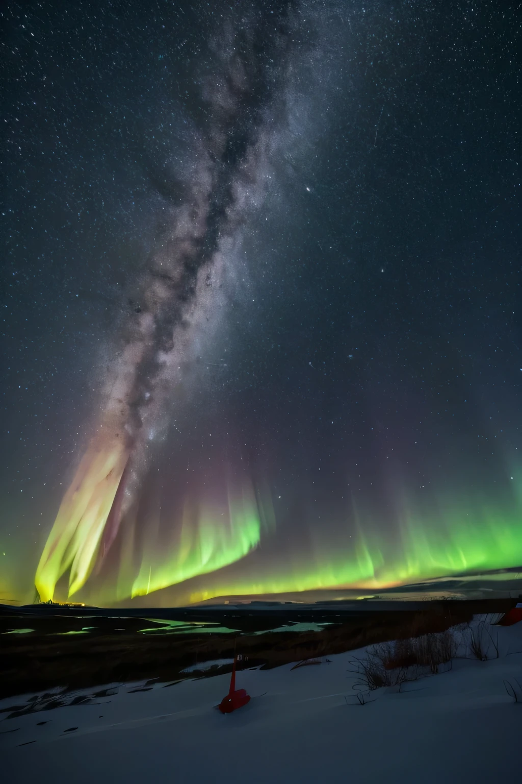 Aurora seen in the North Pole
