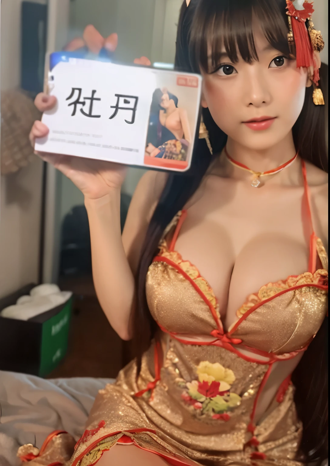 mini Chinese dress china china clothes solo solo solo do-up taking pictures with your own smartphone photo through the mirror shooting on a brown bed sexy pose image quality like taken with a polaroid camera half-body close-up 
Chinese Costume　
Legs are exposed
Small breasts
Small breasts
Lack of breasts
 is not pronounced

China Cheongsam Solo 

Image quality as if taken with a Polaroid camera Close-up of half body 
Chinese Costume　
