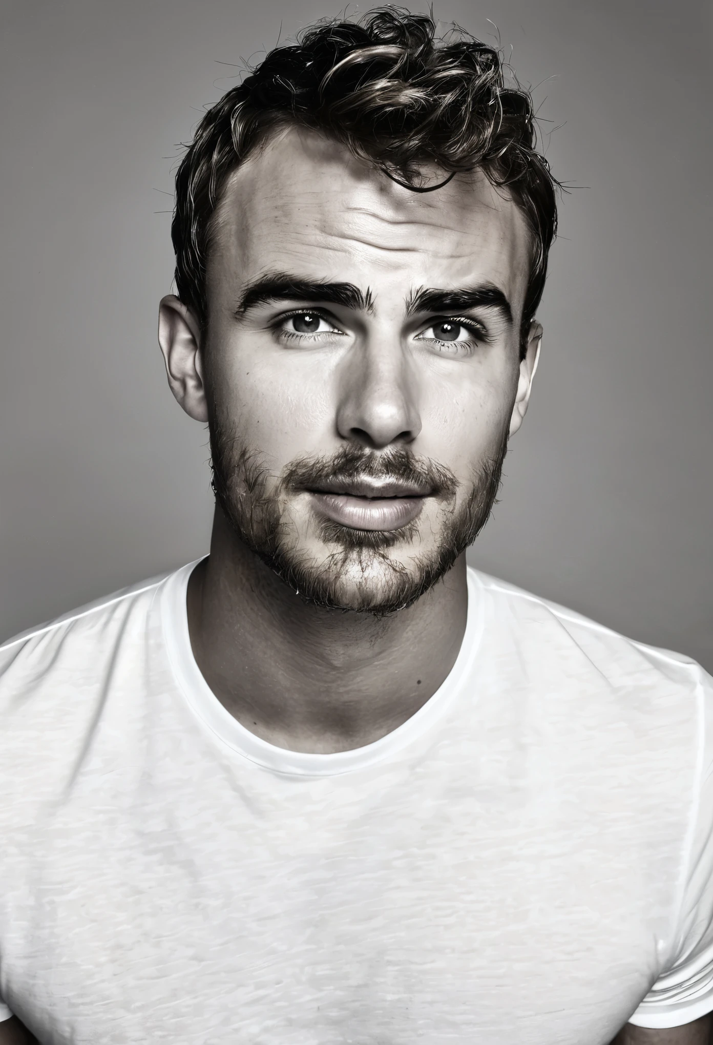 Crie uma foto do Theo James pelado