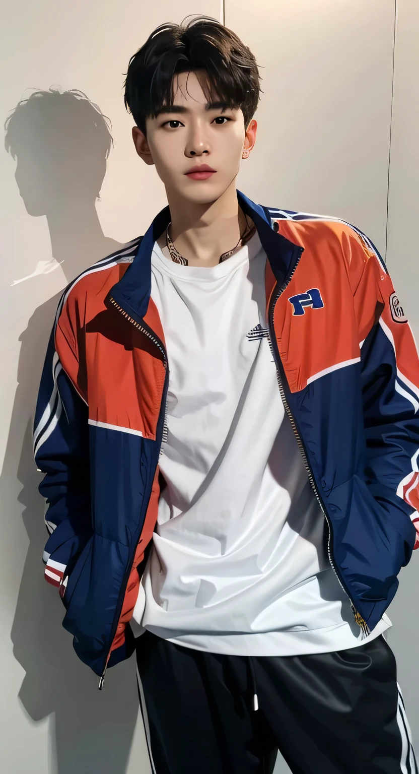 真实的South Korea帅哥们, face close-up，Beautifully, Realistic and realistic facial expressions, South Korea, 20 year old man, short hair, neat face, South Korea男士, handsome face,