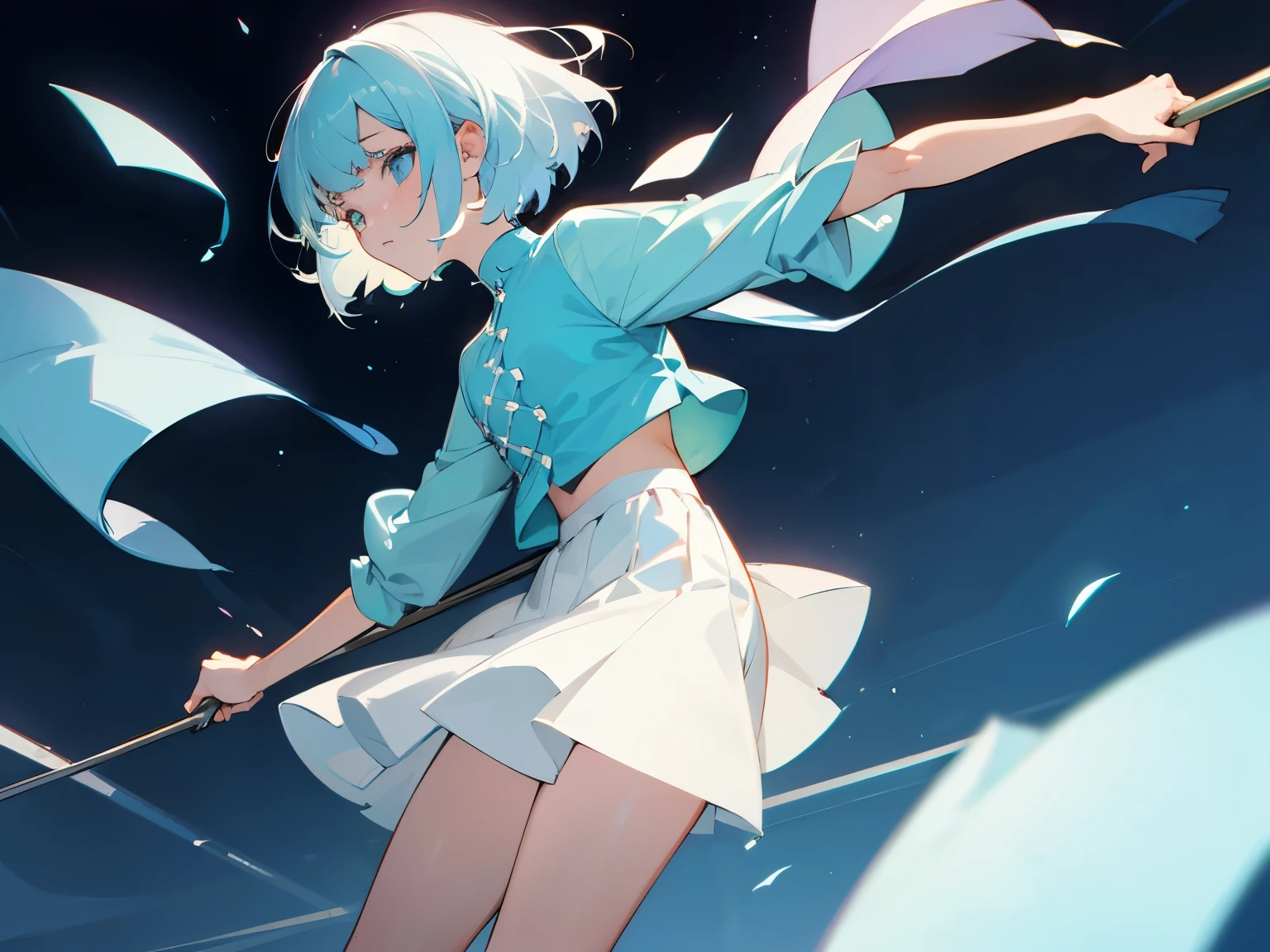 1 person, short hair, cool, pastel colour, ephemeral, tall, I like the style, mini skirt, Uplifting, sensational, sensual