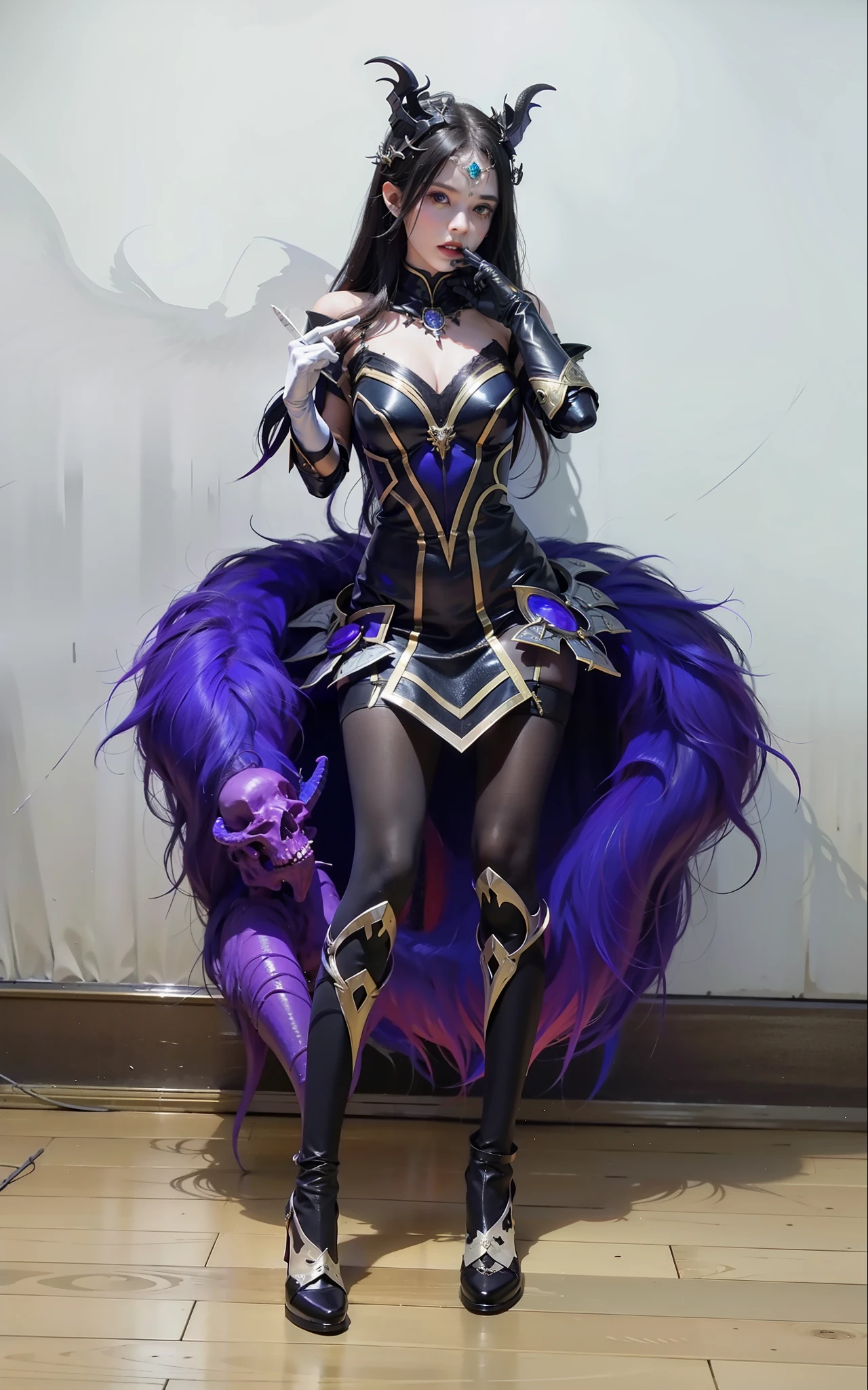 Cold Queen,box full of swords images, wing, succubus theme,fallen angel,Excellent,scary,secret horror,tentacle,have eyes,uncanny valley effect,little beast blood moon,skull skeleton,vampire,Hellfire,Demon Queen,royal palace,Wear white gloves,Soul Flame,finger repair,beautiful face