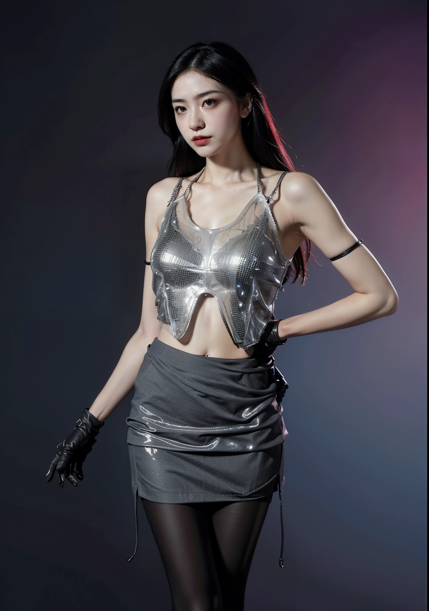 Highest quality、masterpiece:1.2、(Realistic、Realistic:1.37)、One Girl、(One Girl)、cute、Wet、Professional Lighting、Photon Mapping、Radio City、Physically Based Rendering、Gradient brunette hair、Long Curly Hair、good looking、White ball set、Excellent image quality、High resolution、1080P、(Clear Face)、(Detailed face description)、(Detailed hand description)、(Detailed description of the legs)、(Masseter region)、Extreme light and shadow、My hair is messy、masterpiece、Rich details、(Elegant Features)、(Best image quality)、(masterpiece)、(fine grain)、Sexy Style、Looking forward to meeting you、Delicate clavicle、(Great tit:1.2)、Beautiful Skin、((Girl wearing black leather corset bustier and micro mini skirt))、((garter net stockings))、((Patent leather thigh-high boots))、(Faux Leather Lace Queen Cosplay)、(Faux Leather pread your legs to show your genitals))、((Showing areola))、((Black pubic hair))、((Browsing Caution:1.5))、