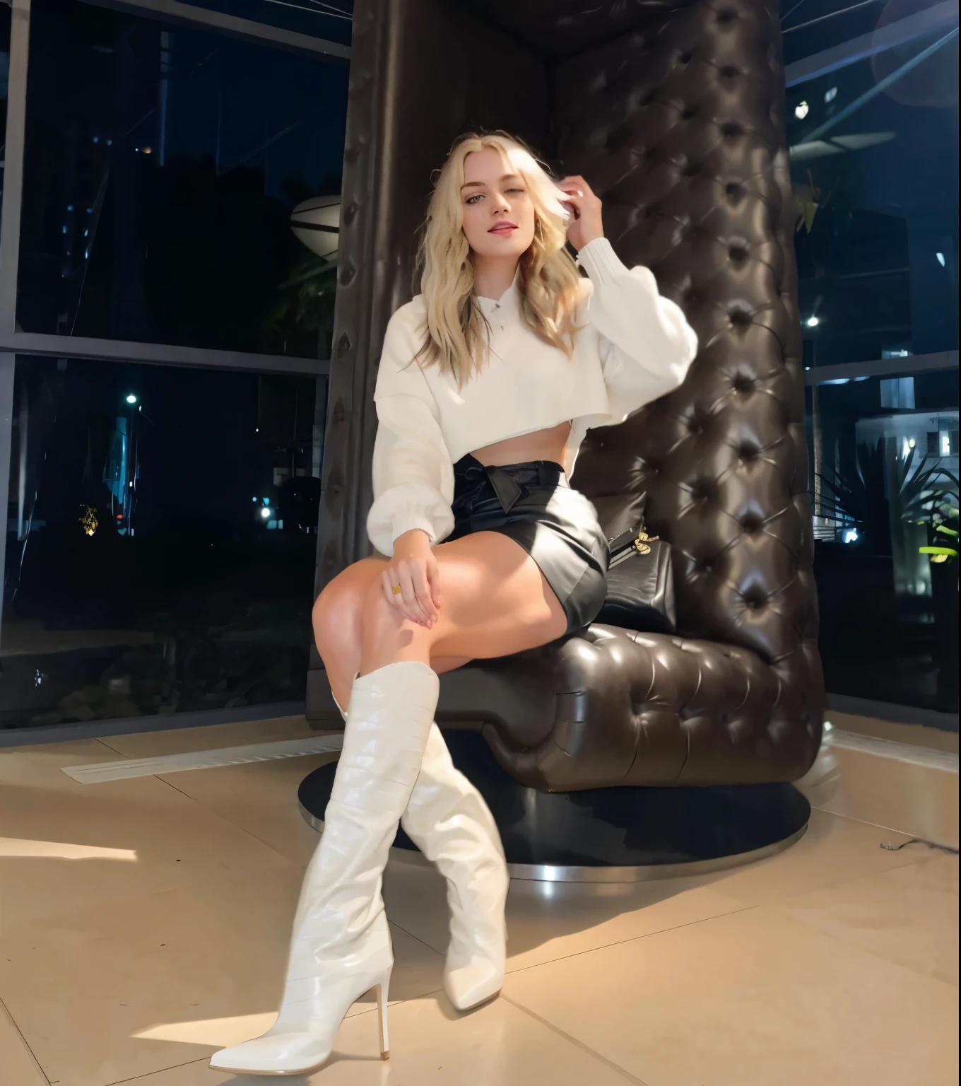mulher, americana, 25 anos, pale skin and freckles, olhos cinzas, nariz delicado, soft and delicate lips, longo, cabelo blondie longo e ondulado na altura da cintura, sorriso meigo,