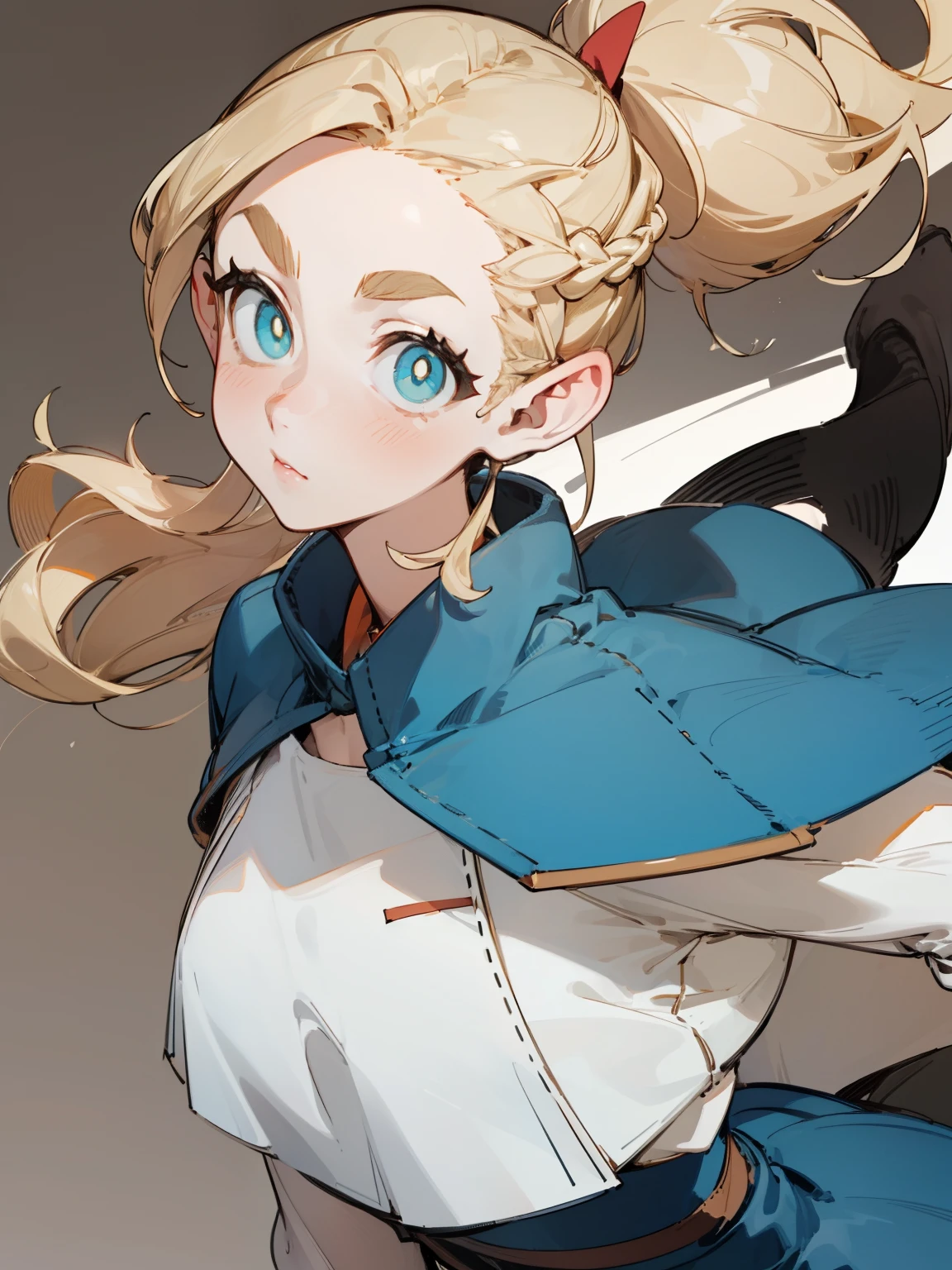 (masterpiece, best quality) detailed, Wearing black tights, silver accessories , blonde ,elegant, pointed ears ,torn clothes,warrior