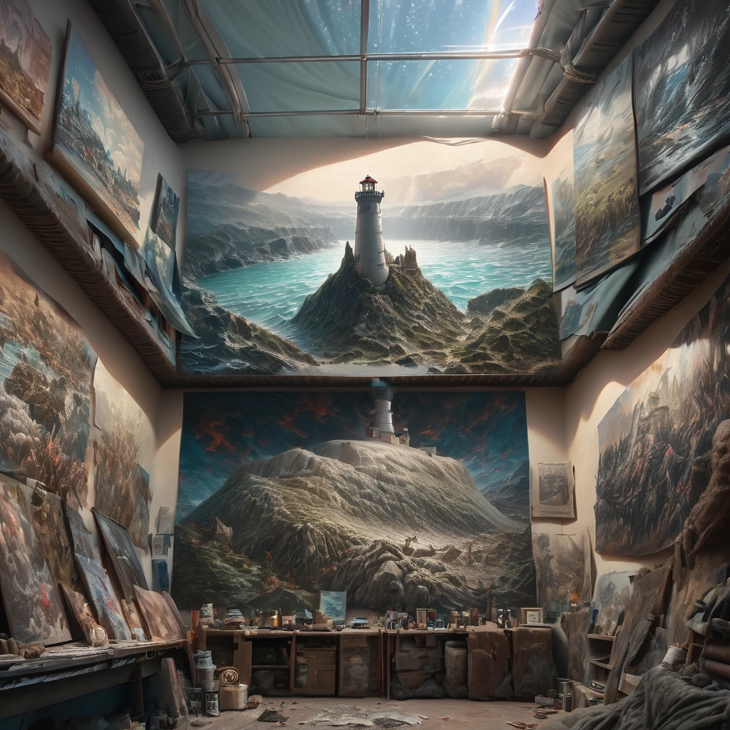 (aesthetic,extremely detailed,ink drawing)(lighthouse,lighthouse on an island),(blue ink ocean)(Daniel Merriam,by john blanche,M. C. Esher,frostpunk),(dirty ink), (black ink) (best quality,4k,8k,highres,masterpiece:1.2),ultra-detailed,(realistic,photorealistic,photo-realistic:1.37),HDR,UHD,studio lighting,ultra-fine painting,sharp focus,physically-based rendering,extreme detail description,professional,vivid colors,bokeh (portraits,landscape,horror,anime,sci-fi,photography,concept artists),(colorful tones),(soft lighting)