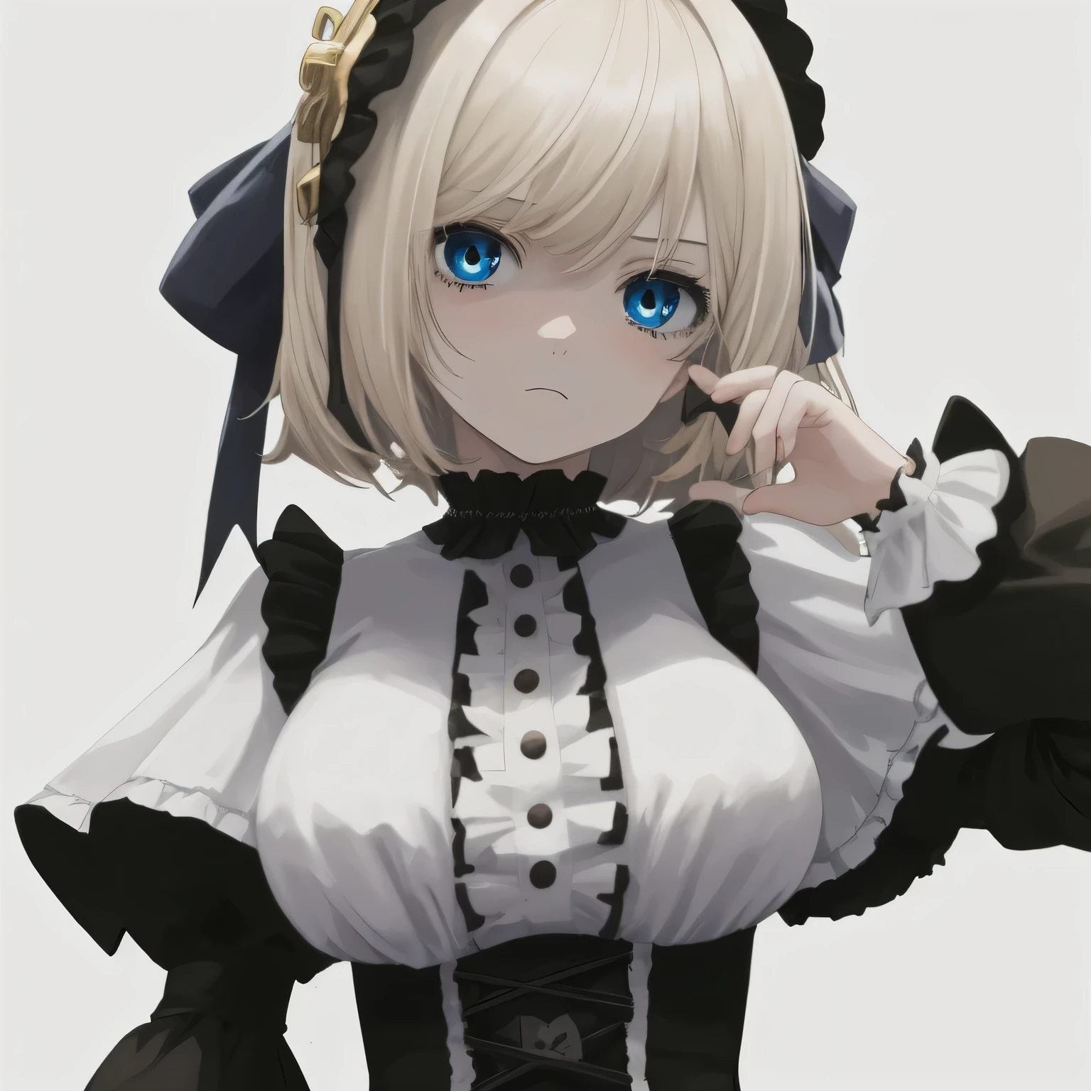 (Masterpiece: 1. 2), (Top quality: 1. 2), Perfect eyes, Perfect face, Perfect lighting, Mountain horizon, Beautiful girl like boy, Blonde hair, Upper body, Cleavage, Red eyes, Braids, Side ponytail, Bangs, Bobbed hair, Ahoy hair, Cute eyes, Great bust, (From bottom), Raw description, Orgasm, Scary, Erotic Bitch Virgin, Angry, Sideways, Bewitching, Gothic Maid, Sitting, Arms Crossed, (from above: 1. 3),.
