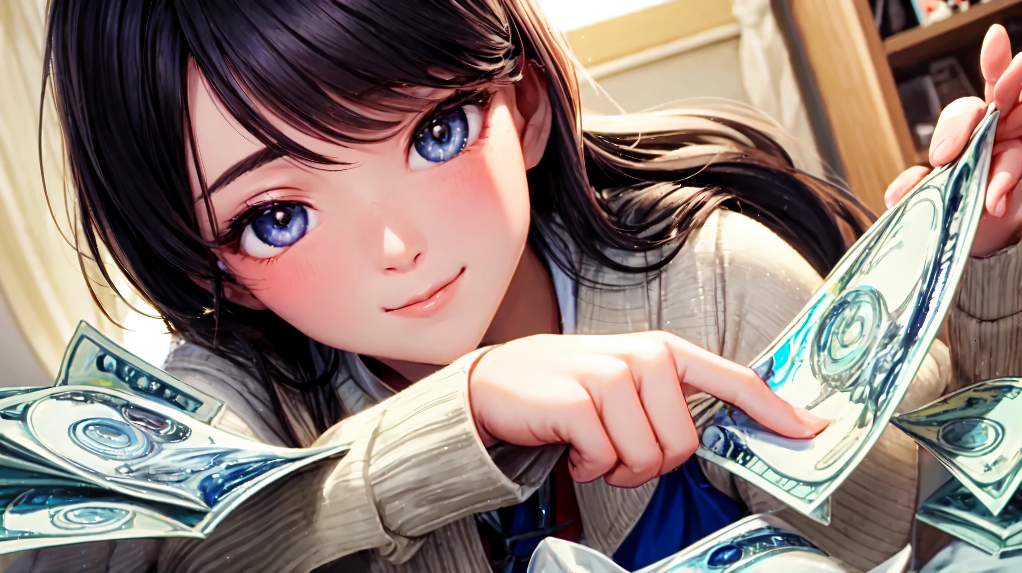 ((best quality)), ((masterpiece)), (detailed), perfect face,offish girl stand building