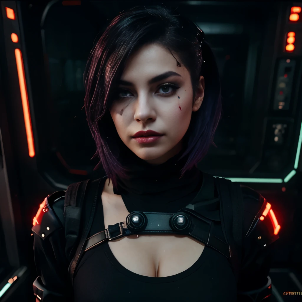 Fille cyberpunck 