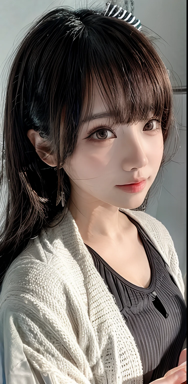 Create a beautiful Korean girl look with natural makeup，attract the audience