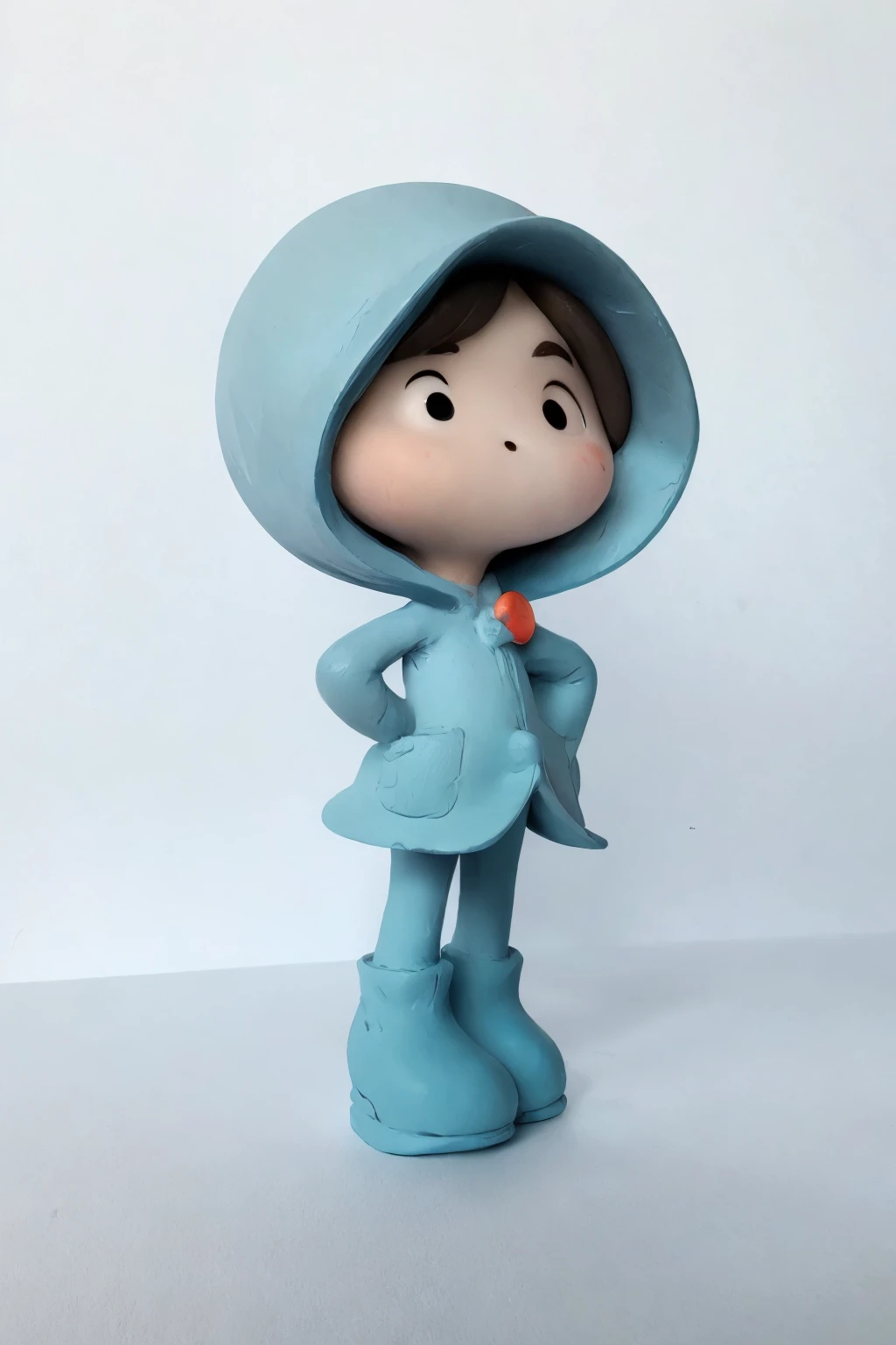 3D characters, rich and colorful, designer painter artist,(whole body:1.2),Colored earthenware,clay,hat,brain,Small Eyes,long legs,simple background, masterpiece,best quality,