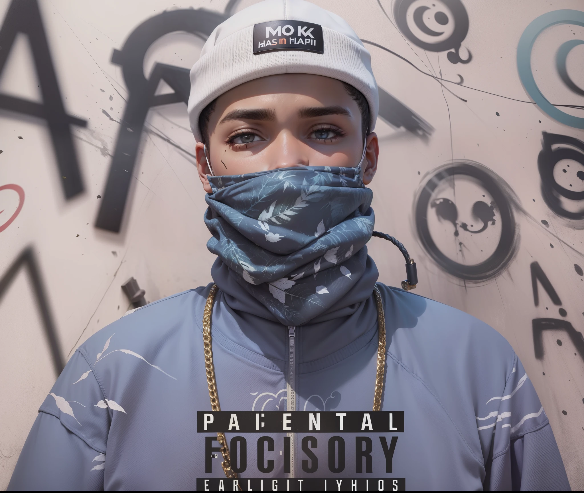 Estilo hip-hop 4k, High definition, face leaves the same way it is in the photo only leaves in High definition 4k