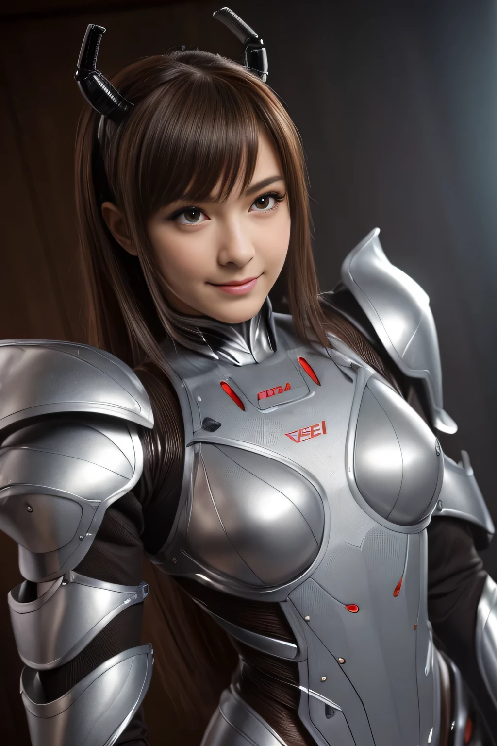 (High resolution,masterpiece,highest quality,Very detailed CG, anime, official art:1.4), realistic, photograph, amazing detail, everything is complicated, shiny and glossy,Amazing number of layers, 8K wallpaper, 3D, sketch, cute, figure,( alone:1.4), perfect female proportions,villain&#39;s daughter, (Fusion of dark brown cockroach and lady:1.4), (brown cockroach woman:1.2), (brown cockroach woman:1.2), (Fusion:1.2), (alone:1.4), (evil smile:1.2), muscular, abs, (Cockroach brown exoskeleton bio insect suit:1.4), (Cockroach brown exoskeleton bio insect armor:1.2), (brown transparent cockroach feathers:1.4), (Antennae of brown cockroaches:1.3),
