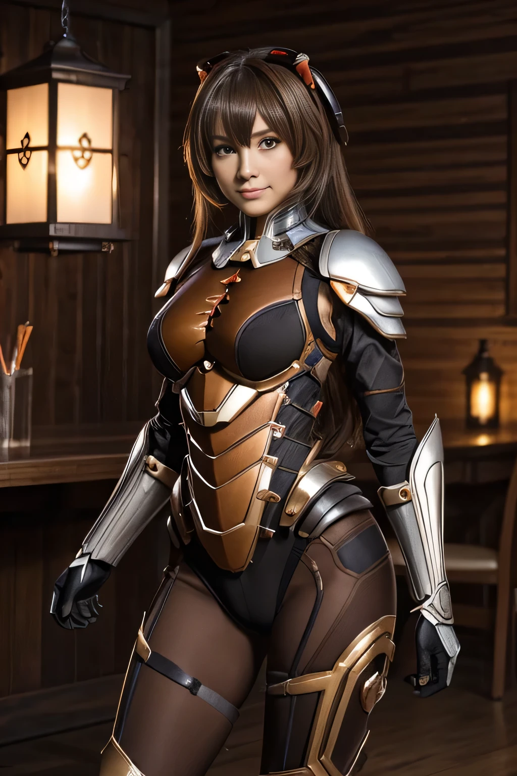 (High resolution,masterpiece,highest quality,Very detailed CG, anime, official art:1.4), realistic, photograph, amazing detail, everything is complicated, shiny and glossy,Amazing number of layers, 8K wallpaper, 3D, sketch, cute, figure,( alone:1.4), perfect female proportions,villain&#39;s daughter, (Fusion of dark brown cockroach and lady:1.4), (brown cockroach woman:1.2), (brown cockroach woman:1.2), (Fusion:1.2), (alone:1.4), (evil smile:1.2), muscular, abs, (Cockroach brown exoskeleton bio insect suit:1.4), (Cockroach brown exoskeleton bio insect armor:1.2), (brown transparent cockroach feathers:1.4), (Antennae of brown cockroaches:1.3),
